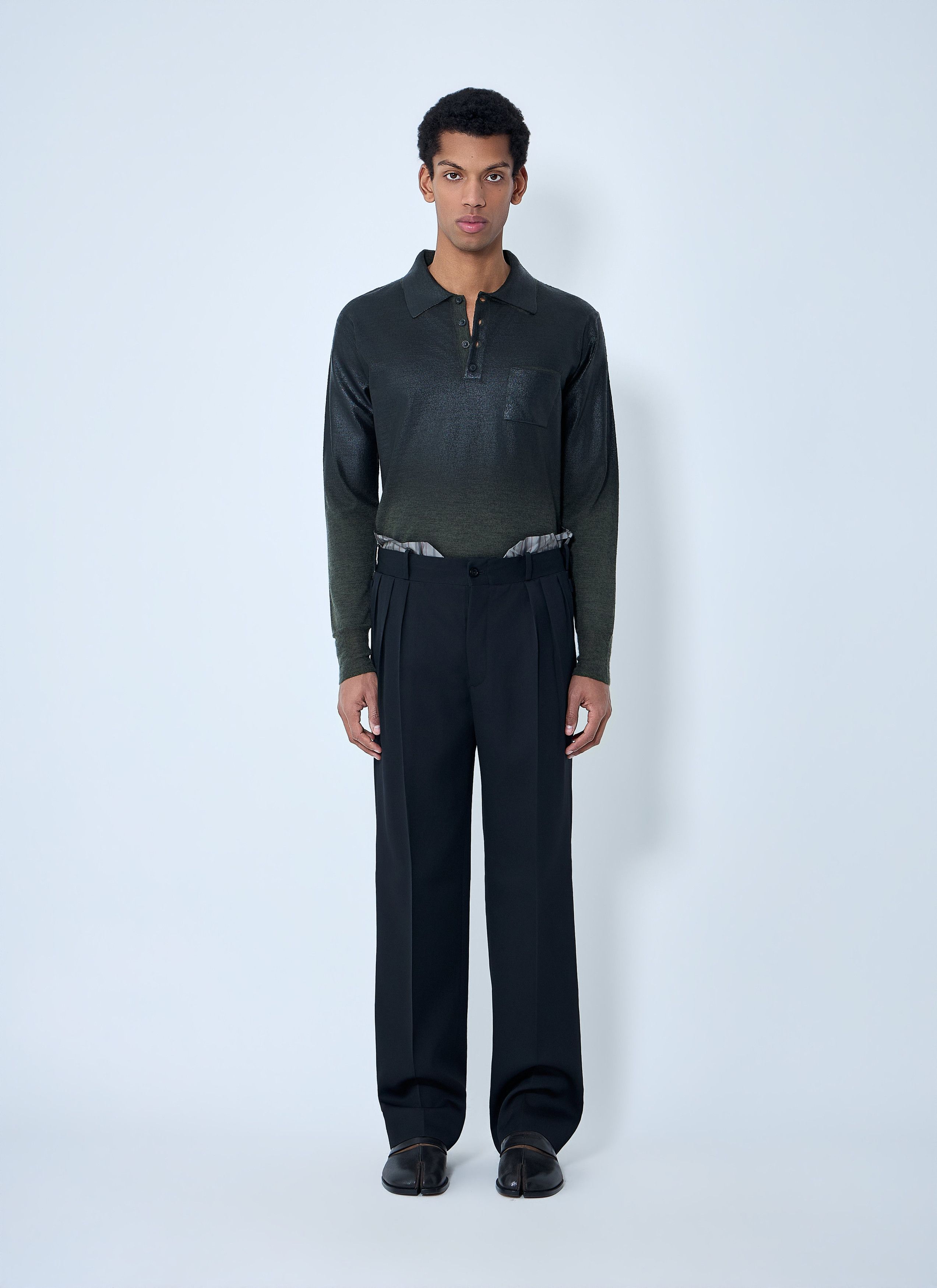 Maison Margiela Long Sleeve Polo Shirt Size US S / EU 44-46 / 1 - 2 Thumbnail
