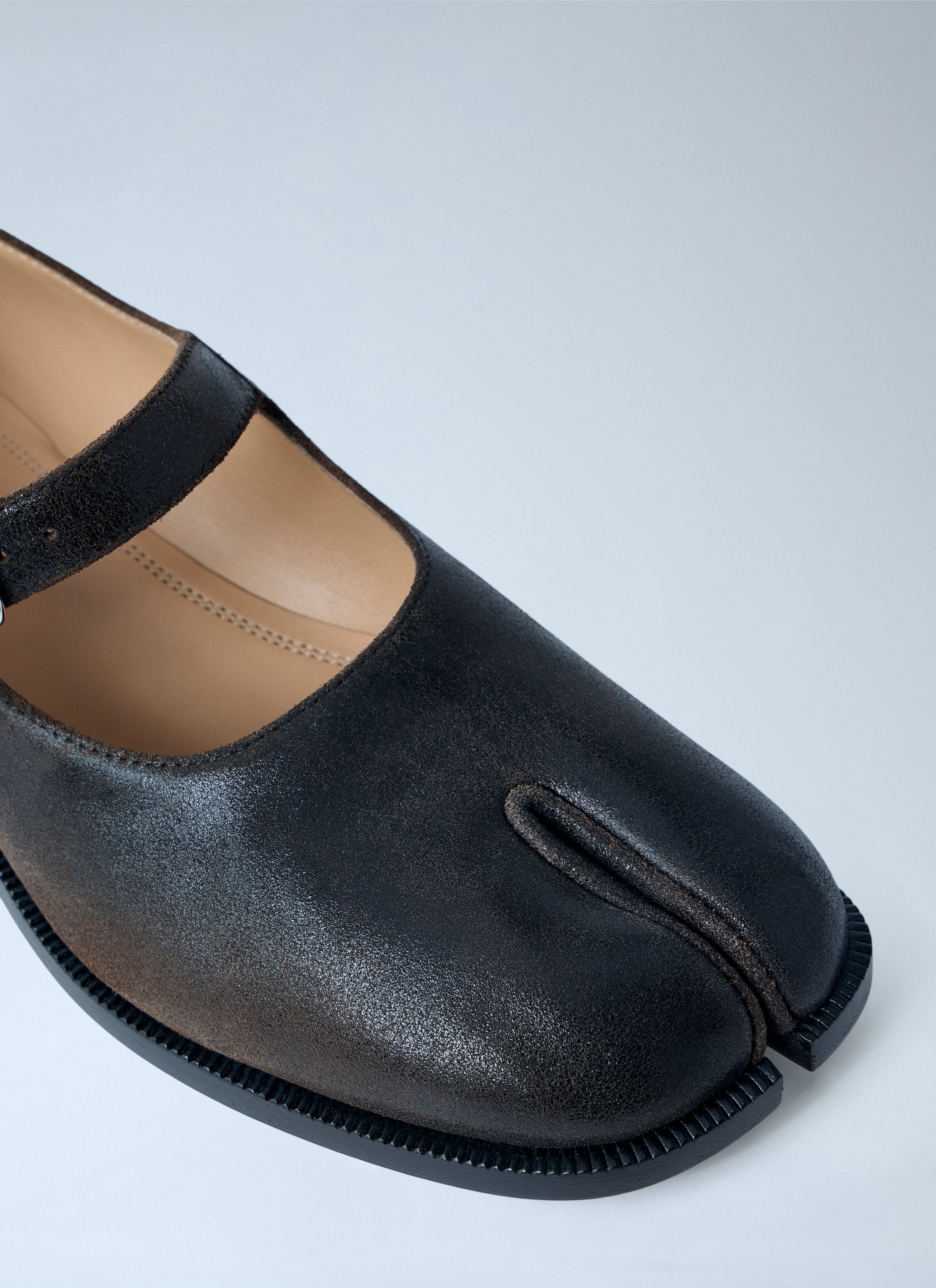 Maison Margiela Tabi Mary Jane Leather Flats Size US 8 / IT 38 - 3 Thumbnail