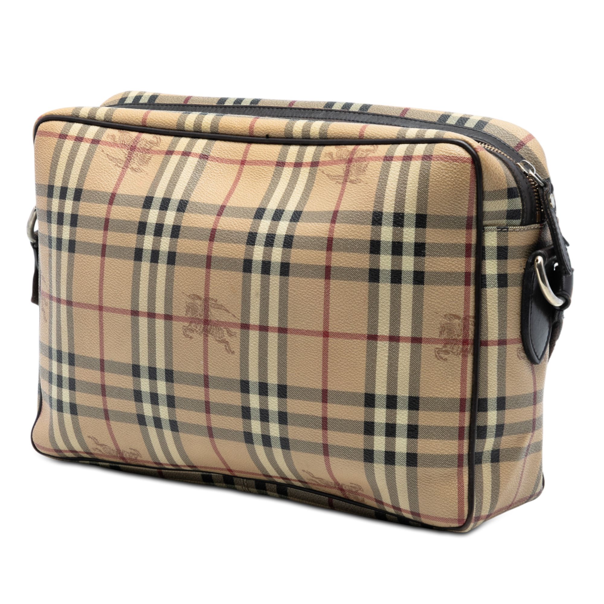 Burberry Burberry Haymarket Check Coated Canvas Messenger Bag Size ONE SIZE - 2 Thumbnail