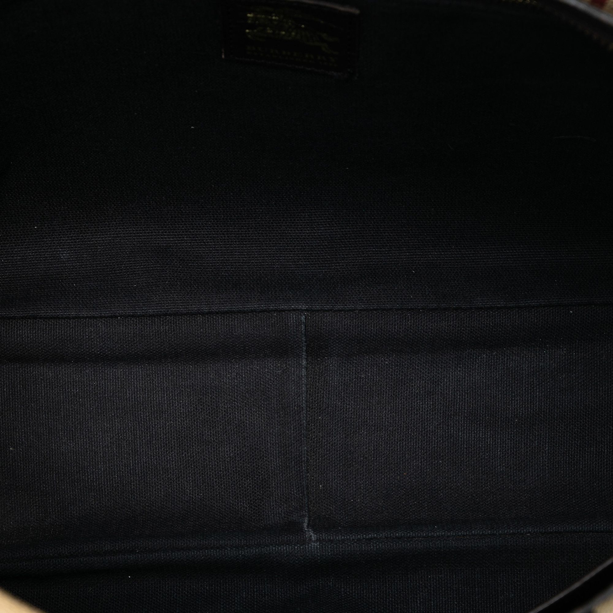 Burberry Burberry Haymarket Check Coated Canvas Messenger Bag Size ONE SIZE - 4 Thumbnail