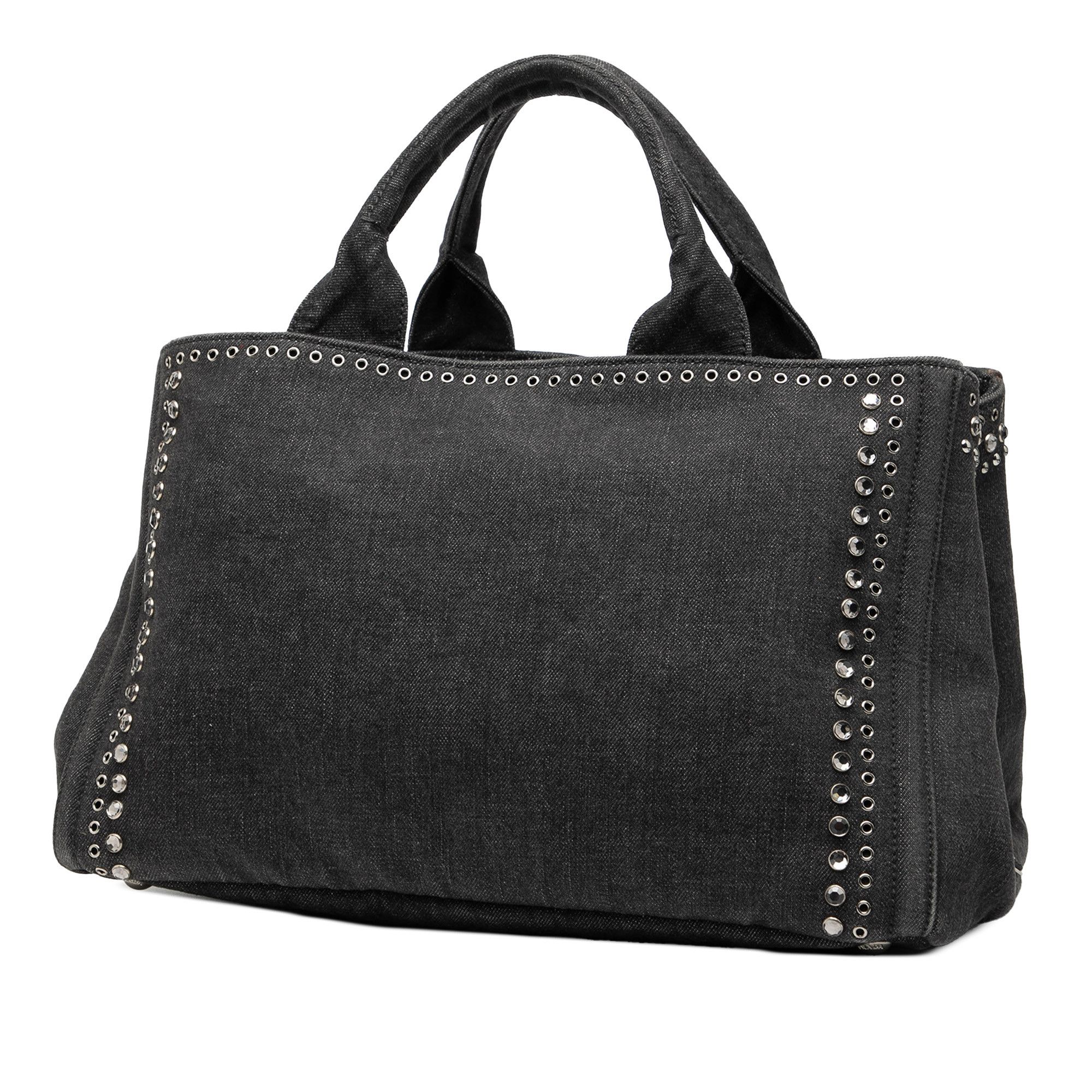 Prada Prada Denim Canapa Bijoux Satchel Size ONE SIZE - 2 Thumbnail