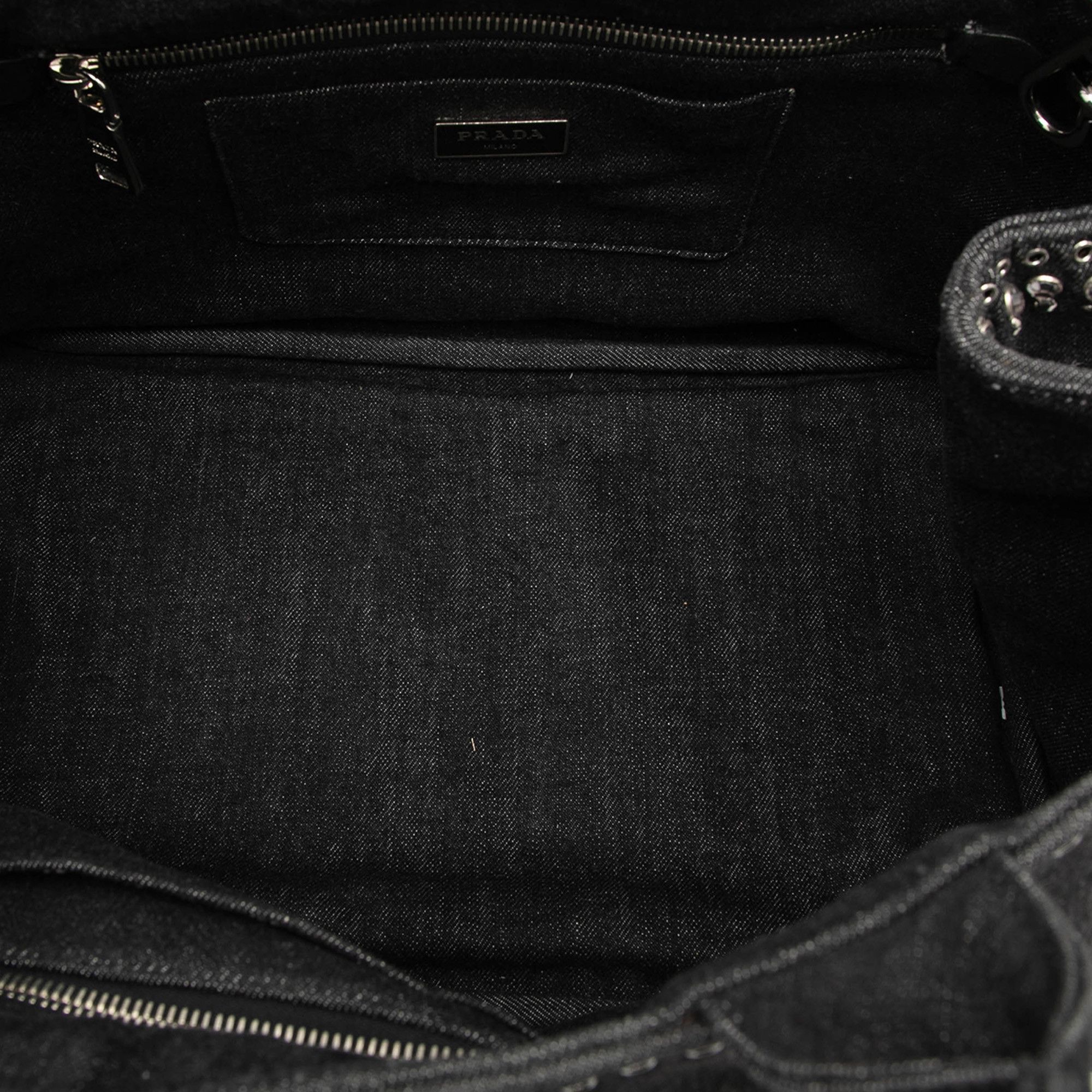 Prada Prada Denim Canapa Bijoux Satchel Size ONE SIZE - 4 Thumbnail
