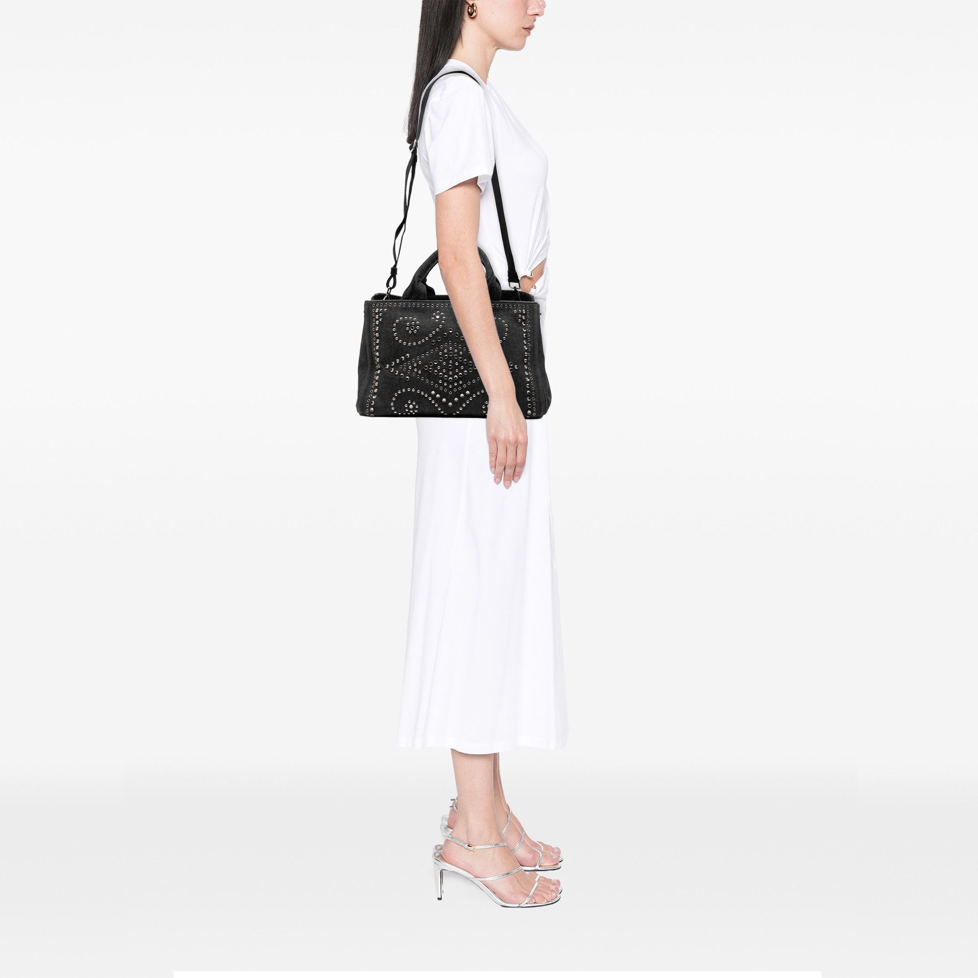 Prada Prada Denim Canapa Bijoux Satchel Size ONE SIZE - 6 Thumbnail