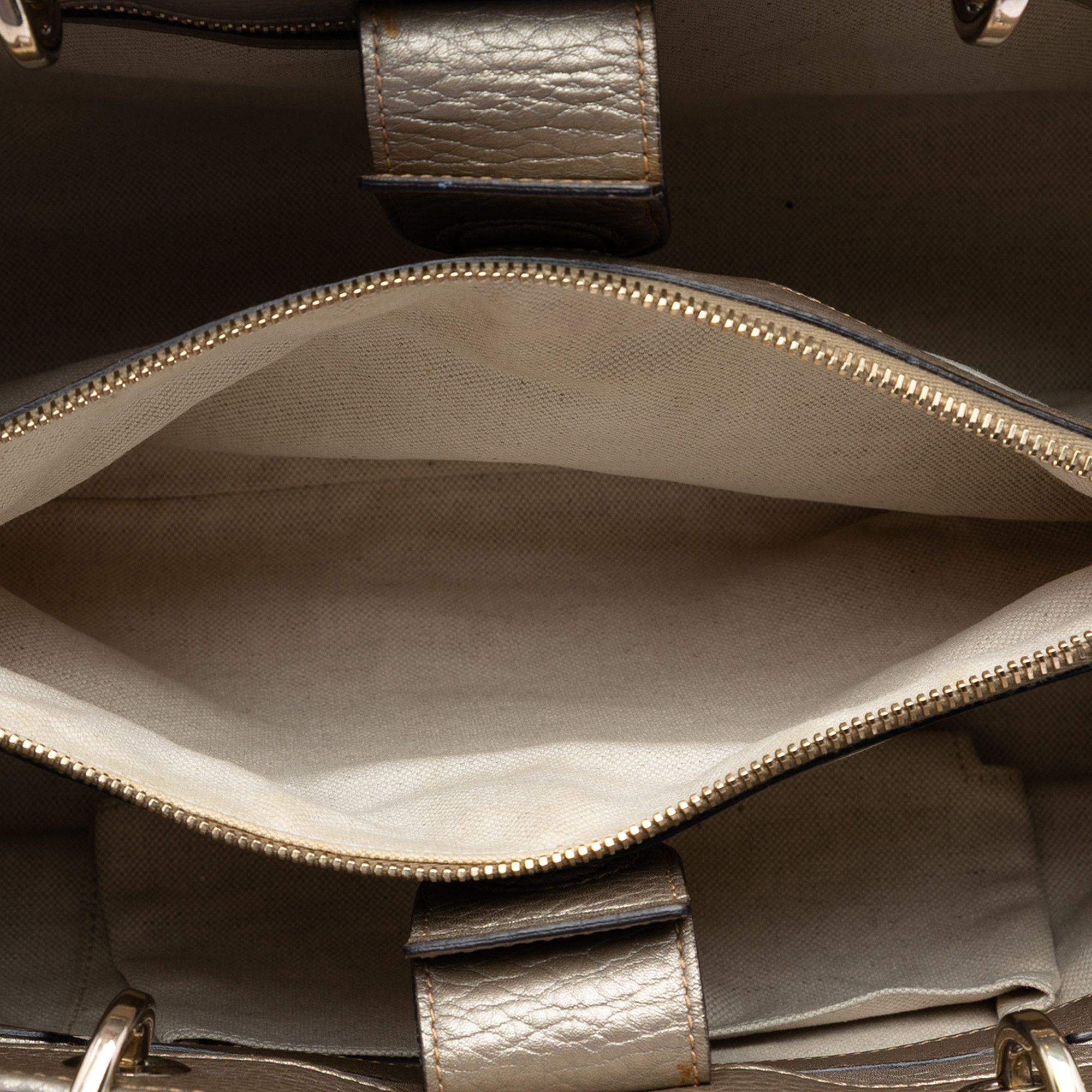 Gucci Gucci Medium Calfskin Bamboo Shopper Satchel Size ONE SIZE - 4 Thumbnail