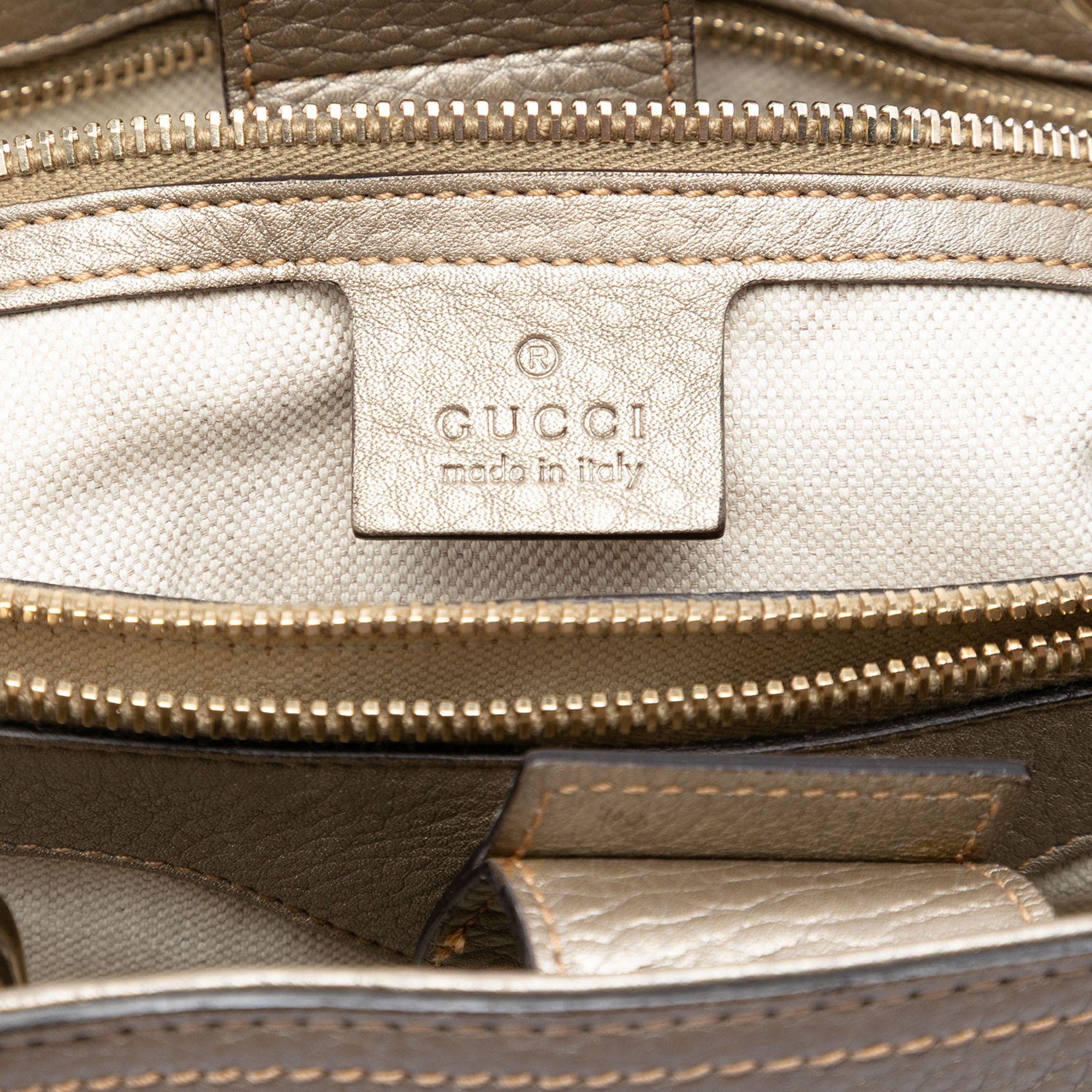 Gucci Gucci Medium Calfskin Bamboo Shopper Satchel Size ONE SIZE - 5 Thumbnail
