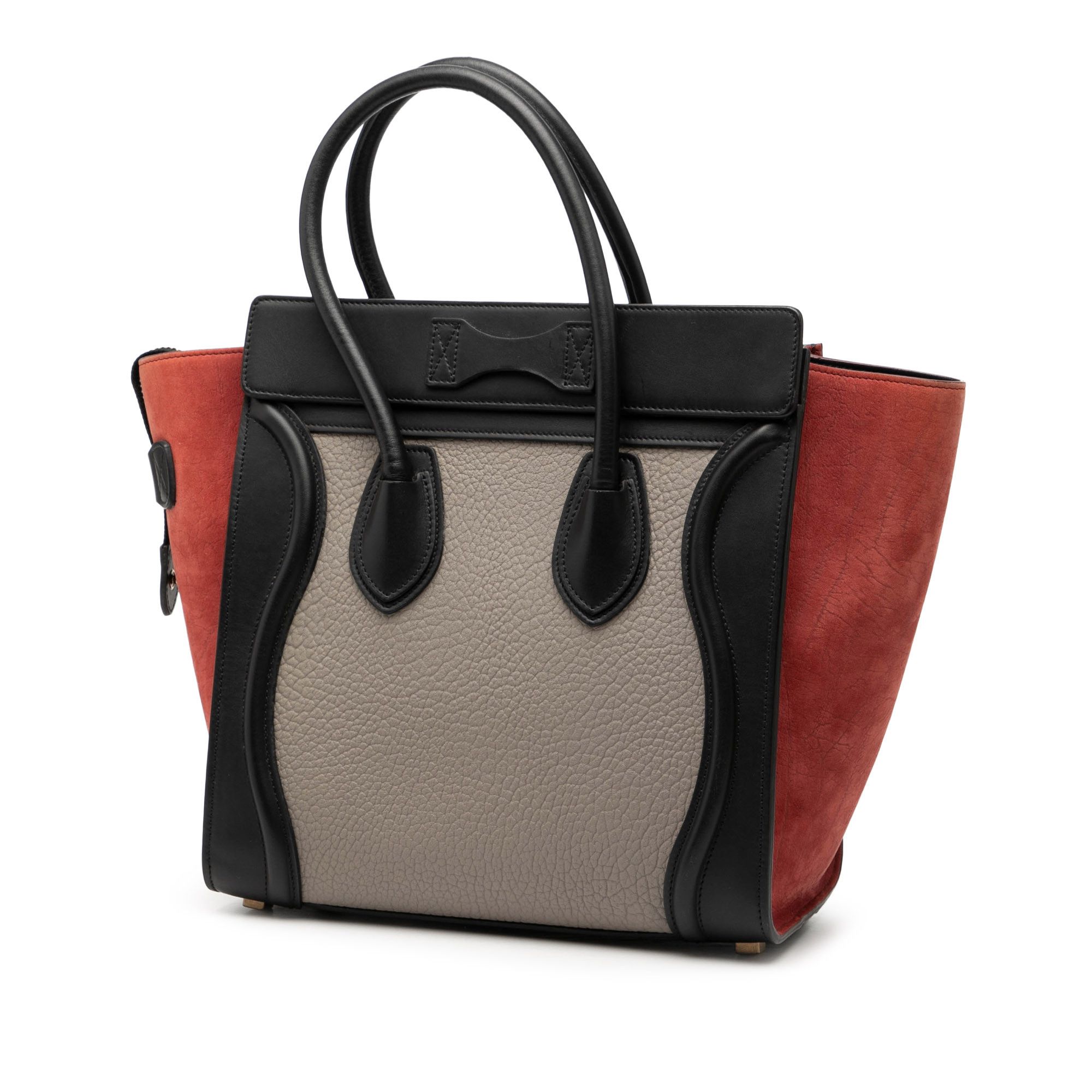 Celine Celine Micro Tricolor Leather Luggage Tote Size ONE SIZE - 2 Thumbnail