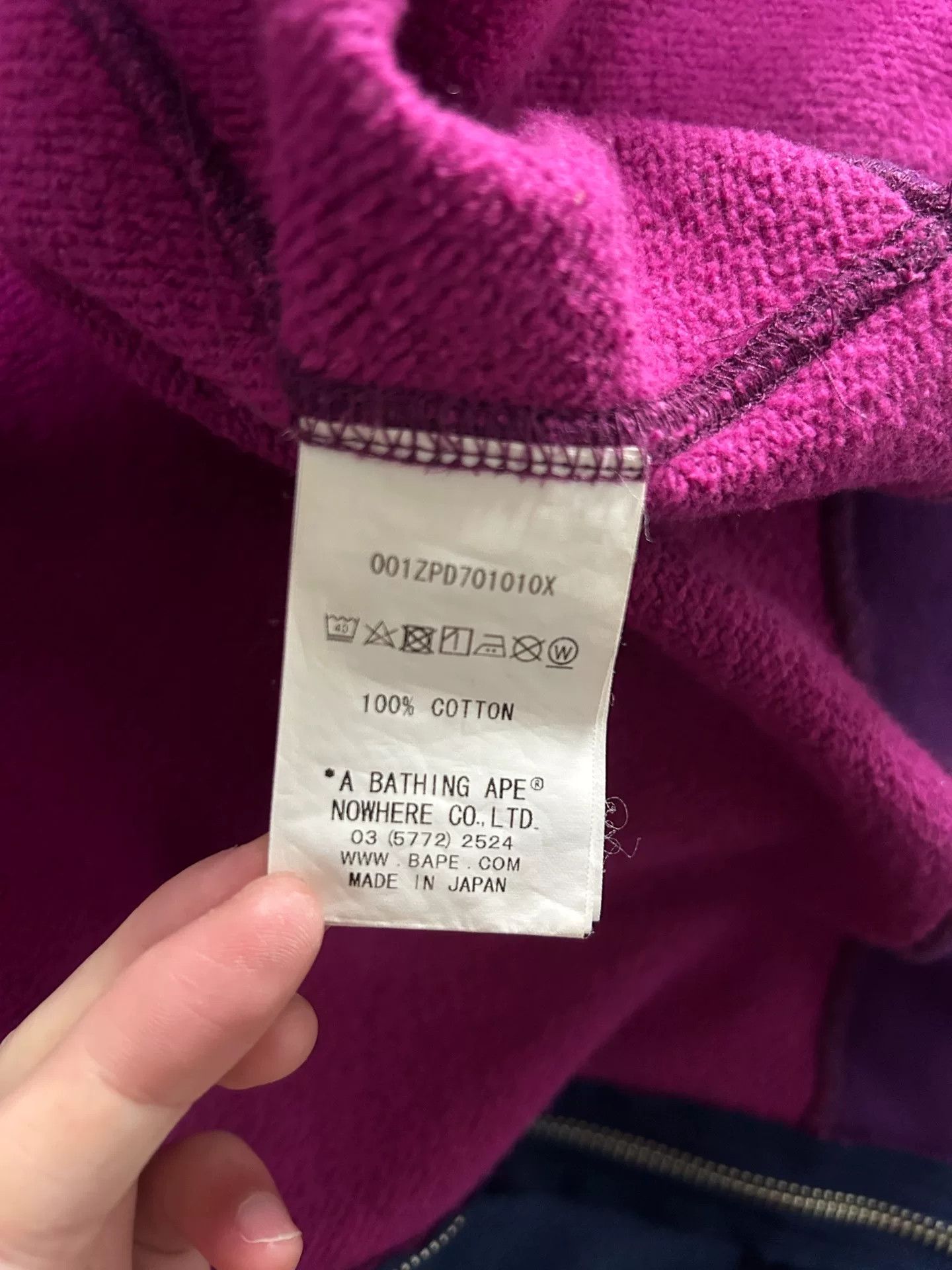 Bape Bape Shark Jacket Blue Purple Size M Size US M / EU 48-50 / 2 - 5 Thumbnail