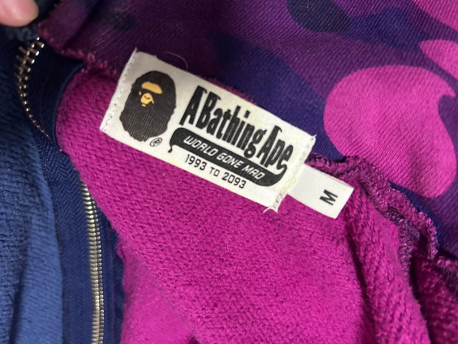 Bape Bape Shark Jacket Blue Purple Size M Size US M / EU 48-50 / 2 - 3 Thumbnail