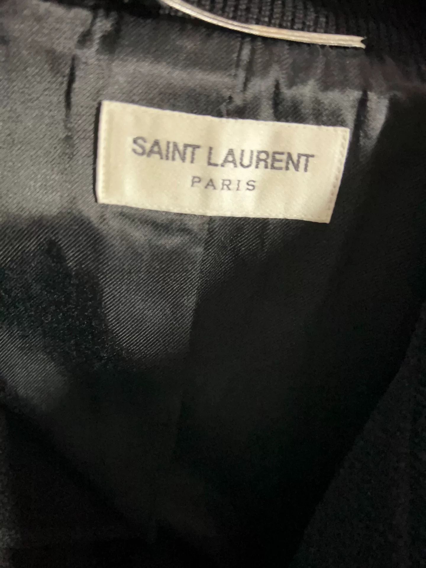 Saint Laurent Paris Black and White Baseball Jacket Size US M / EU 48-50 / 2 - 6 Thumbnail