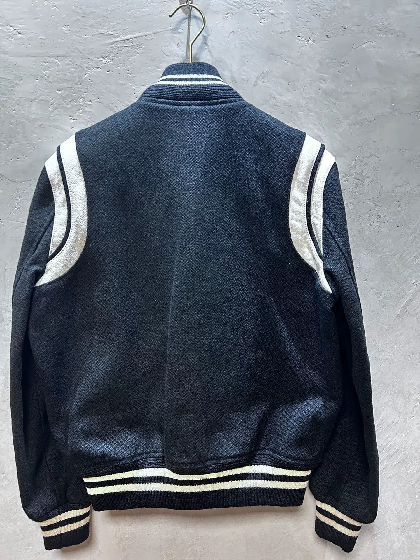 Saint Laurent Paris Black and White Baseball Jacket Size US M / EU 48-50 / 2 - 2 Thumbnail