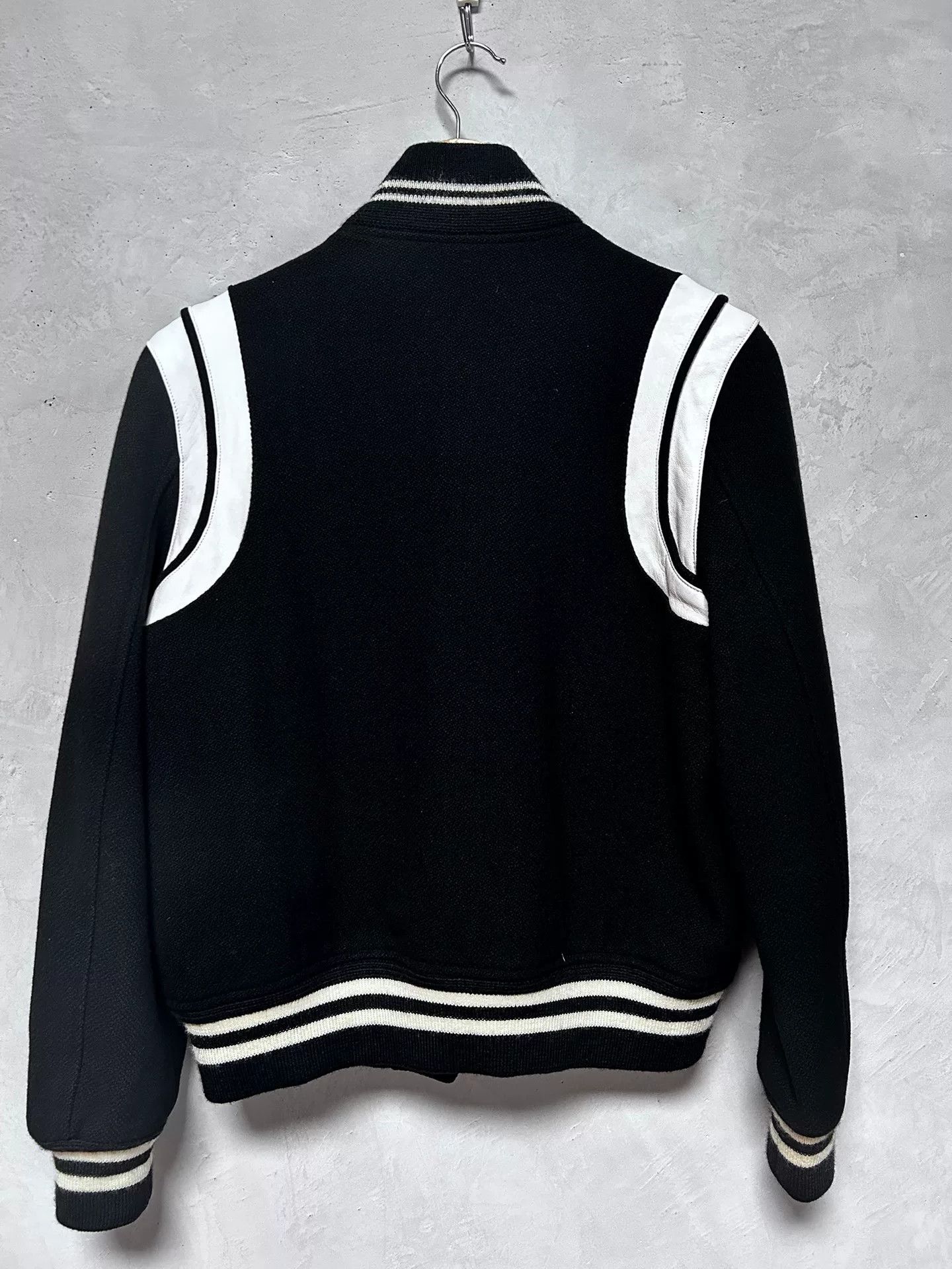 Saint Laurent Paris Saint Laurent Classic Black and White Baseball Jacket Size US XS / EU 42 / 0 - 2 Thumbnail