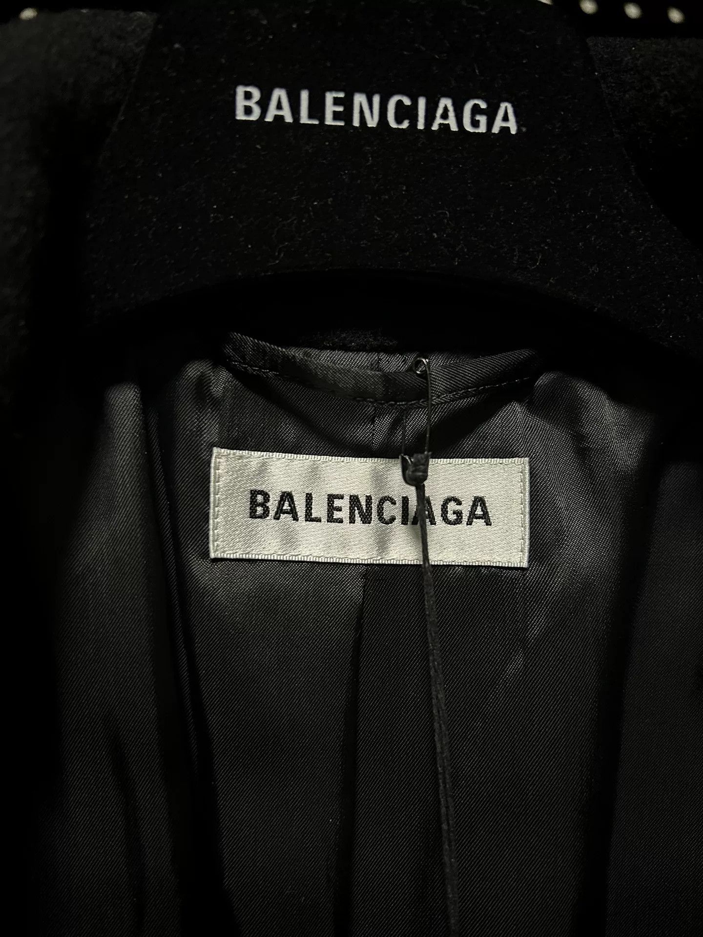 Balenciaga Balenciaga Logo Wool Coat Size 36 Size XS / US 0-2 / IT 36-38 - 2 Thumbnail