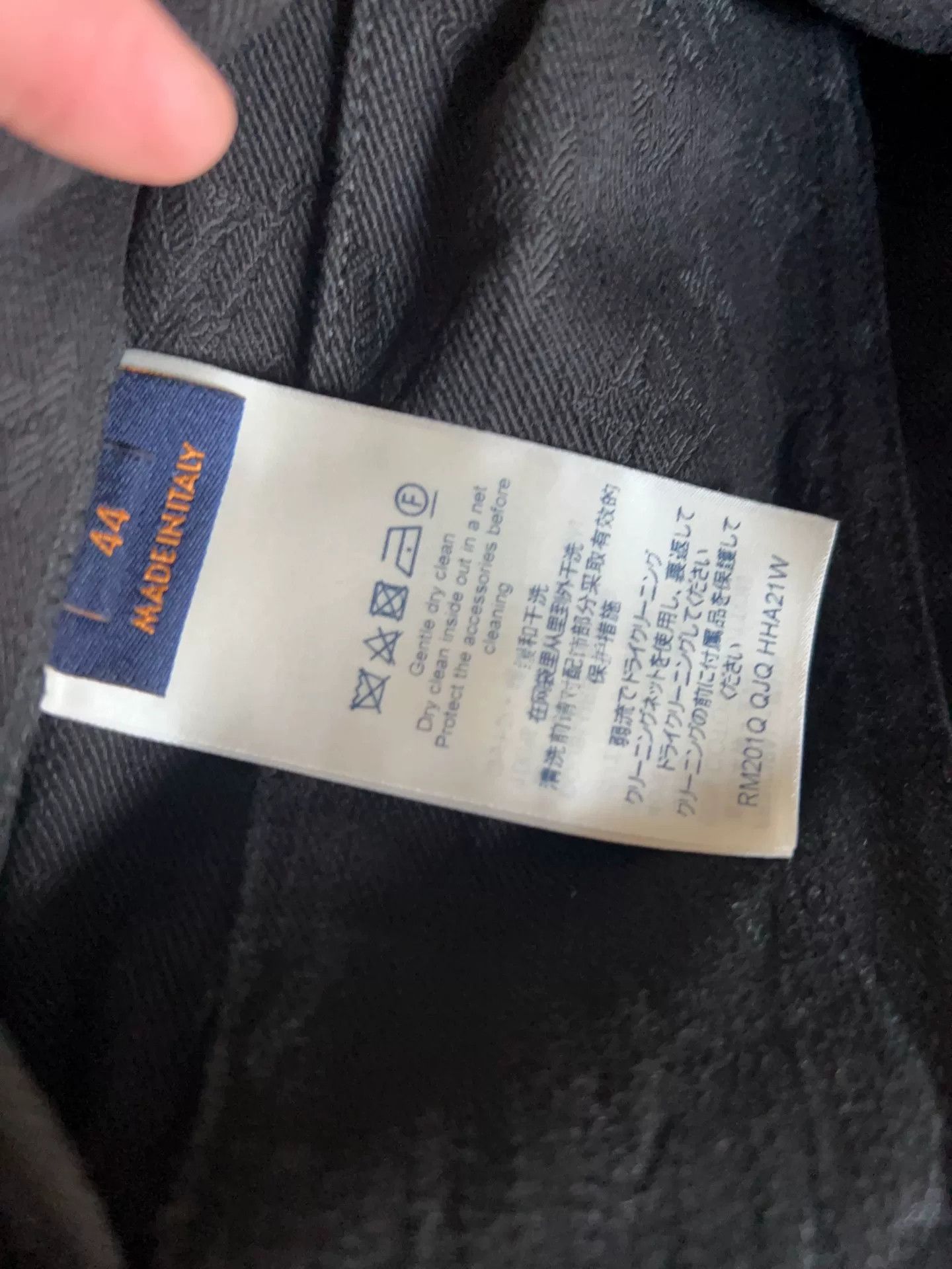 Louis Vuitton Louis Vuitton Black Patterned Denim Jacket Size US S / EU 44-46 / 1 - 5 Thumbnail