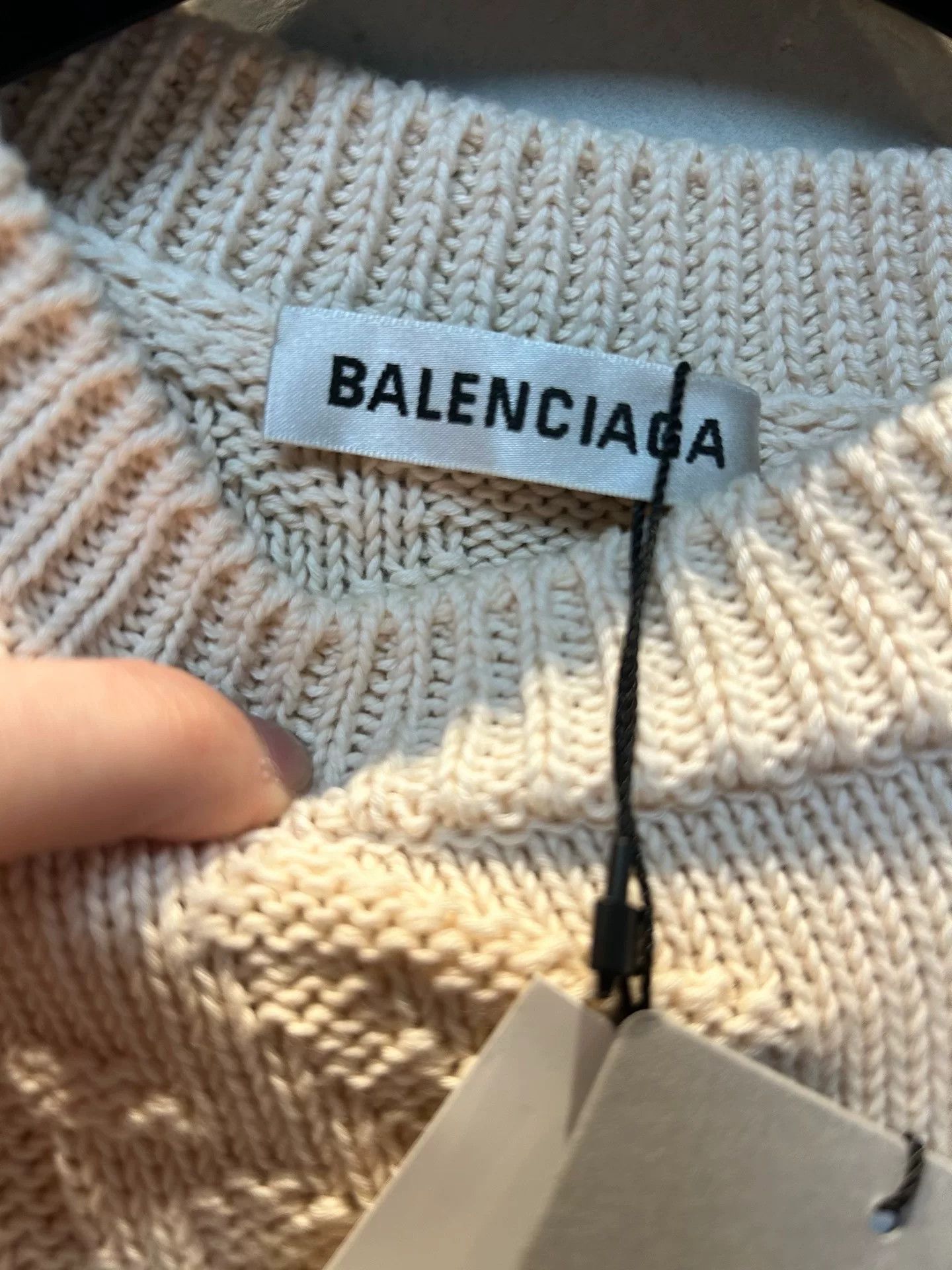 Balenciaga Balenciaga Logo Knit Sweater OS XS Size XS / US 0-2 / IT 36-38 - 4 Thumbnail