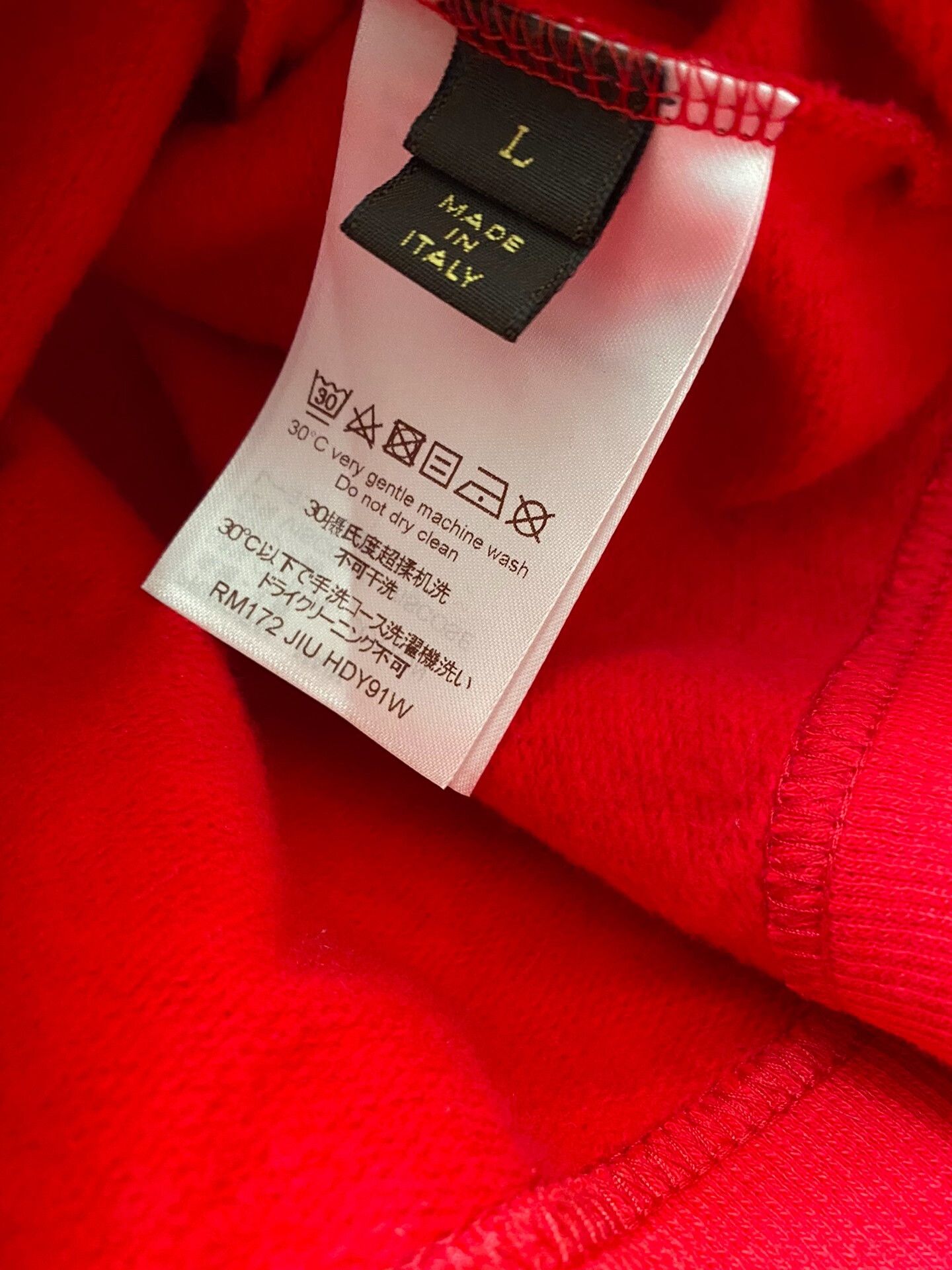 Louis Vuitton Lv x Supreme Logo Hoodie Red Size US L / EU 52-54 / 3 - 4 Thumbnail