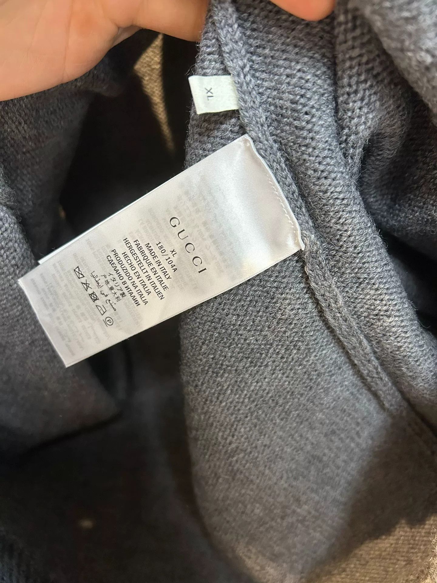 Gucci Gucci Gray Bee Cardigan Size XL Size US XL / EU 56 / 4 - 4 Thumbnail