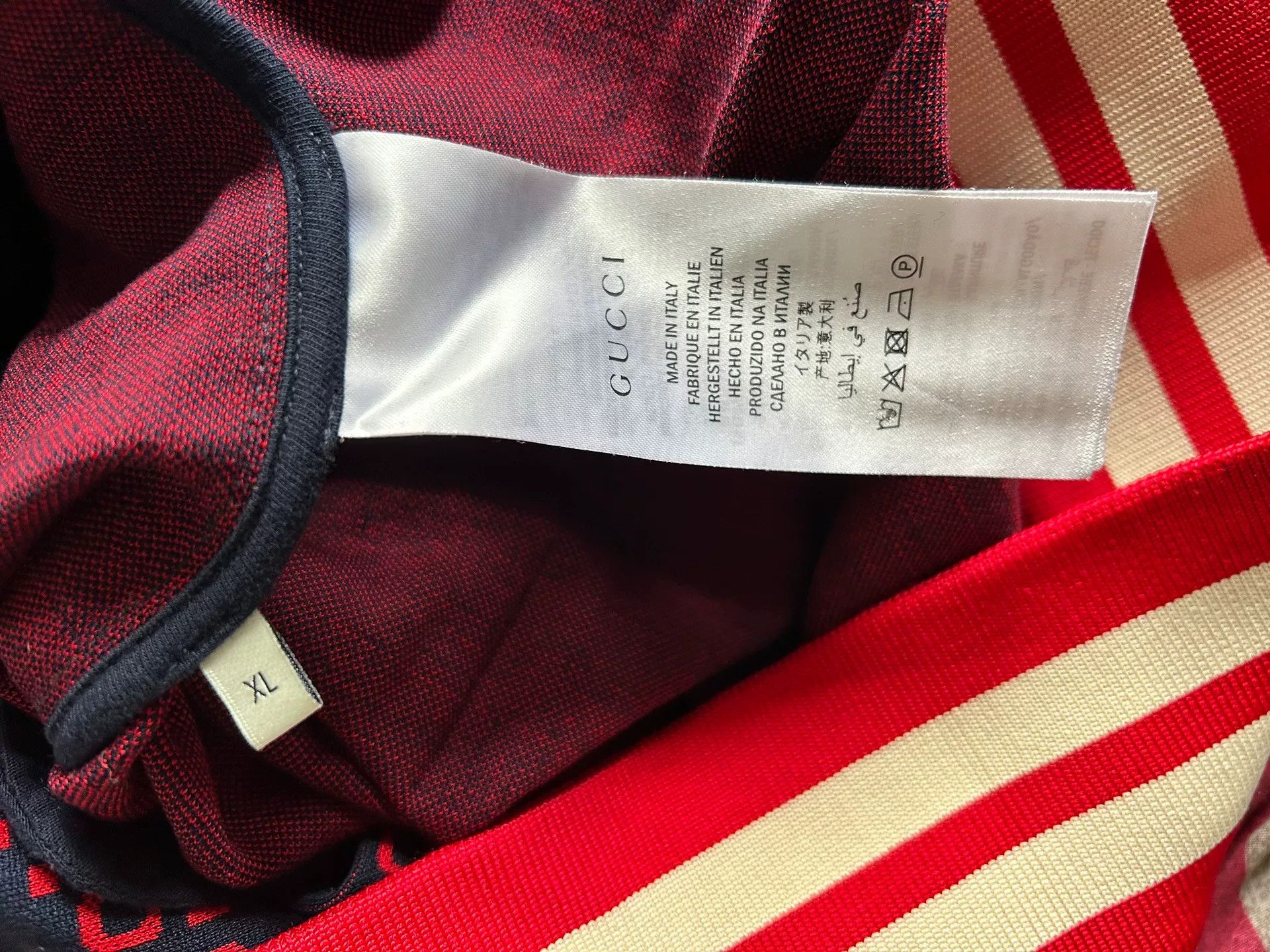 Gucci Gucci Red Logo School Jacket XL Size US XL / EU 56 / 4 - 5 Thumbnail