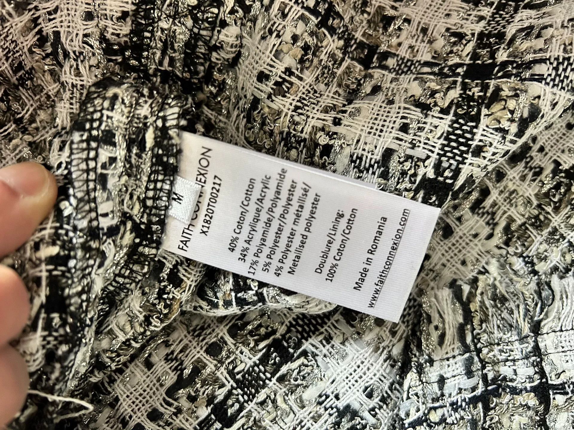 Faith Connexion Faith Connexion Silver Tweed Shirt Size M / US 6-8 / IT 42-44 - 4 Thumbnail