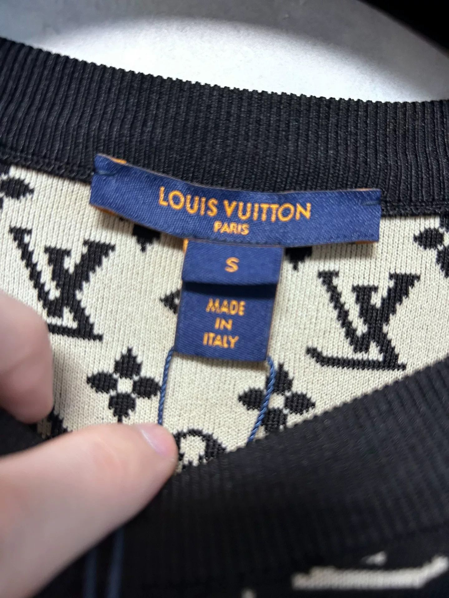 Louis Vuitton Louis Vuitton Knitted Logo Sweatshirt Size US S / EU 44-46 / 1 - 2 Thumbnail