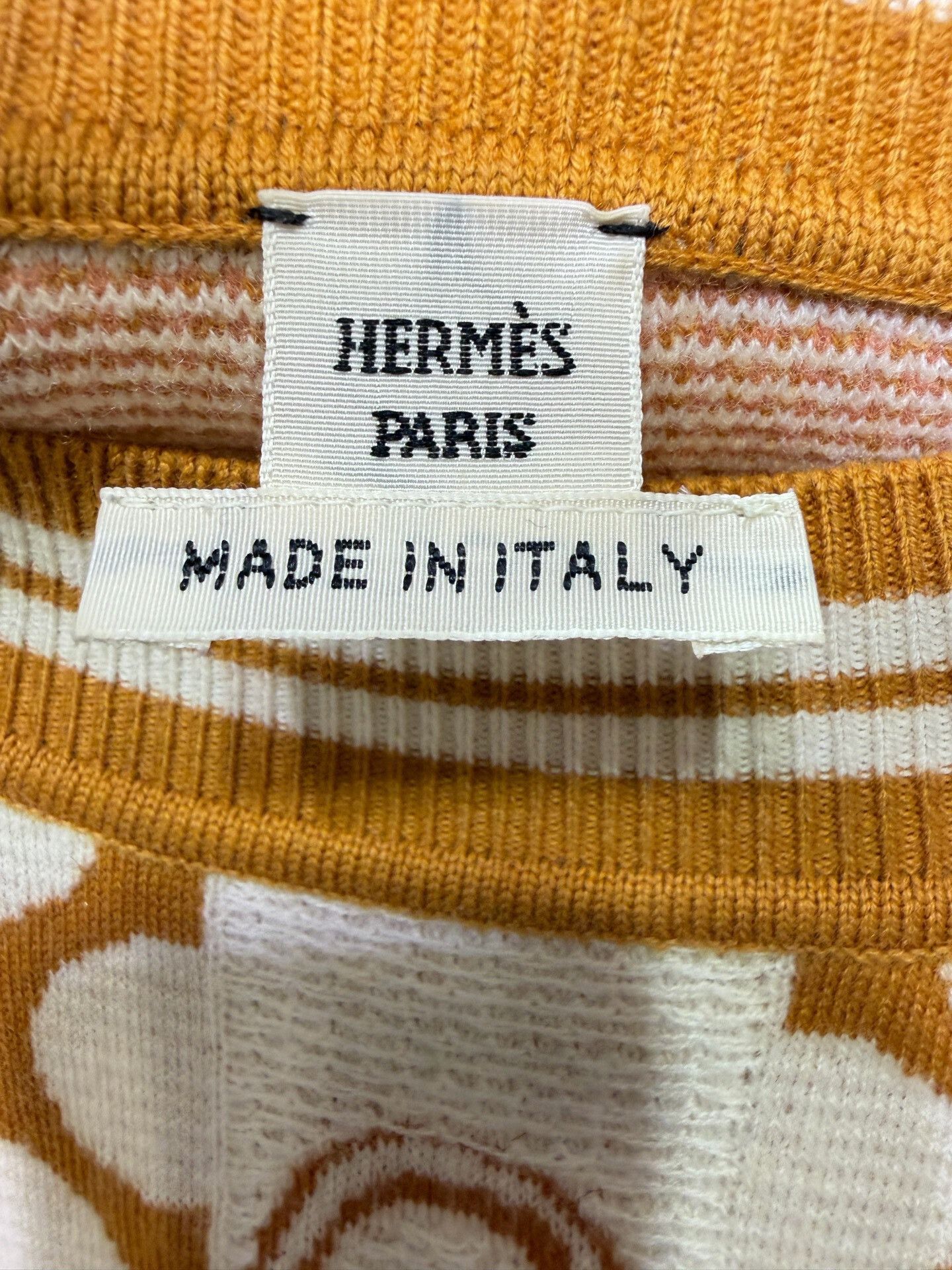 Hermes Hermes Khaki Polka Dot Knit Dress Size S / US 4 / IT 40 - 6 Thumbnail