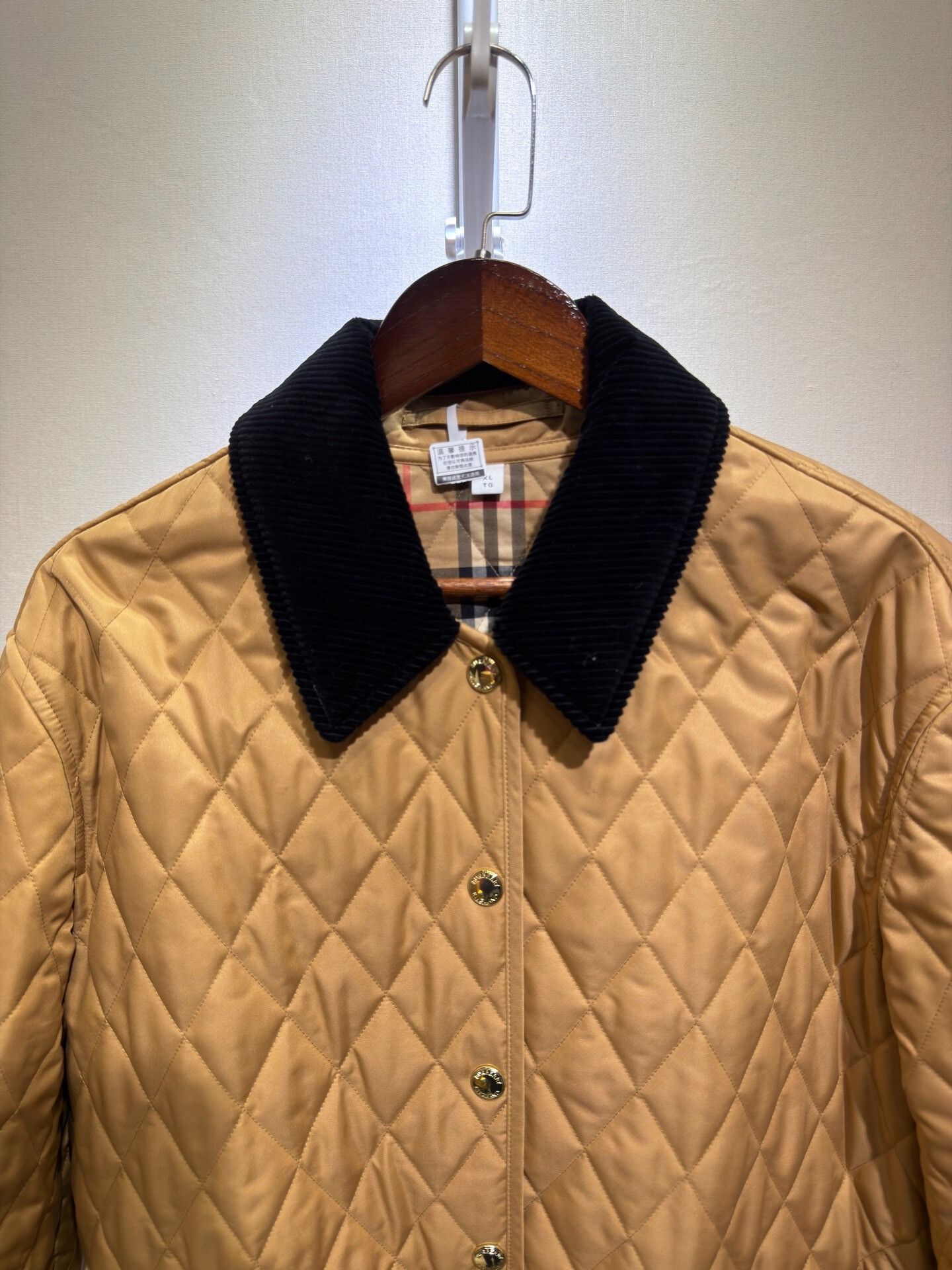 Burberry Burberry Beige Quilted Cotton Coat XL Size US XL / EU 56 / 4 - 3 Thumbnail