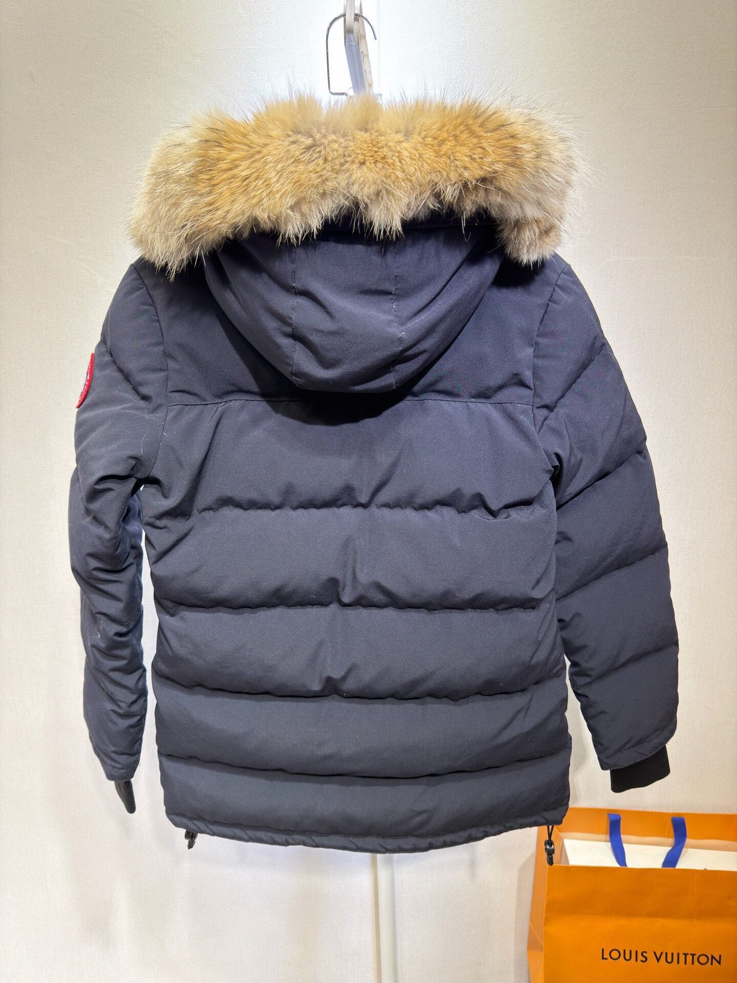 Canada Goose Canada Goose Navy Blue Hooded Down Jacket Size US M / EU 48-50 / 2 - 2 Thumbnail
