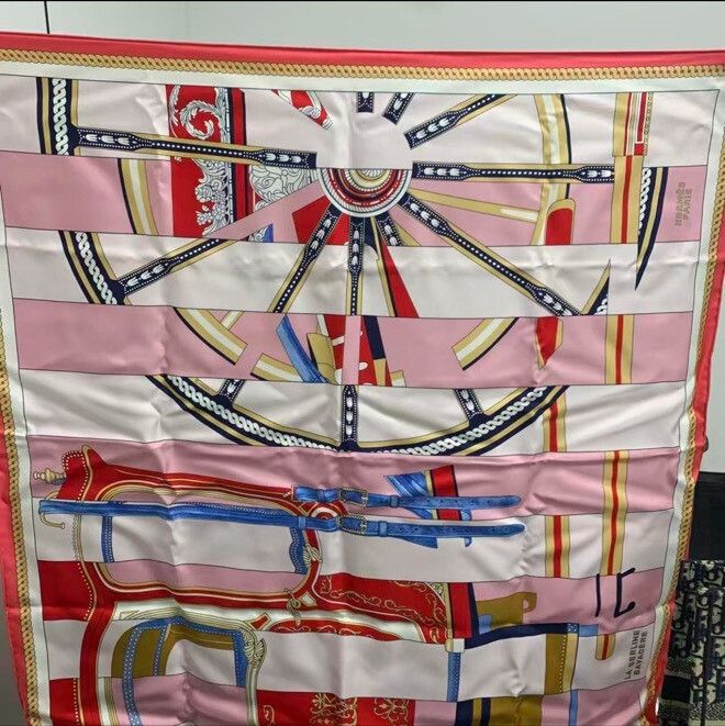 Hermes Hermes Striped Berlin Horse Scarf 90x90 Size ONE SIZE - 3 Thumbnail