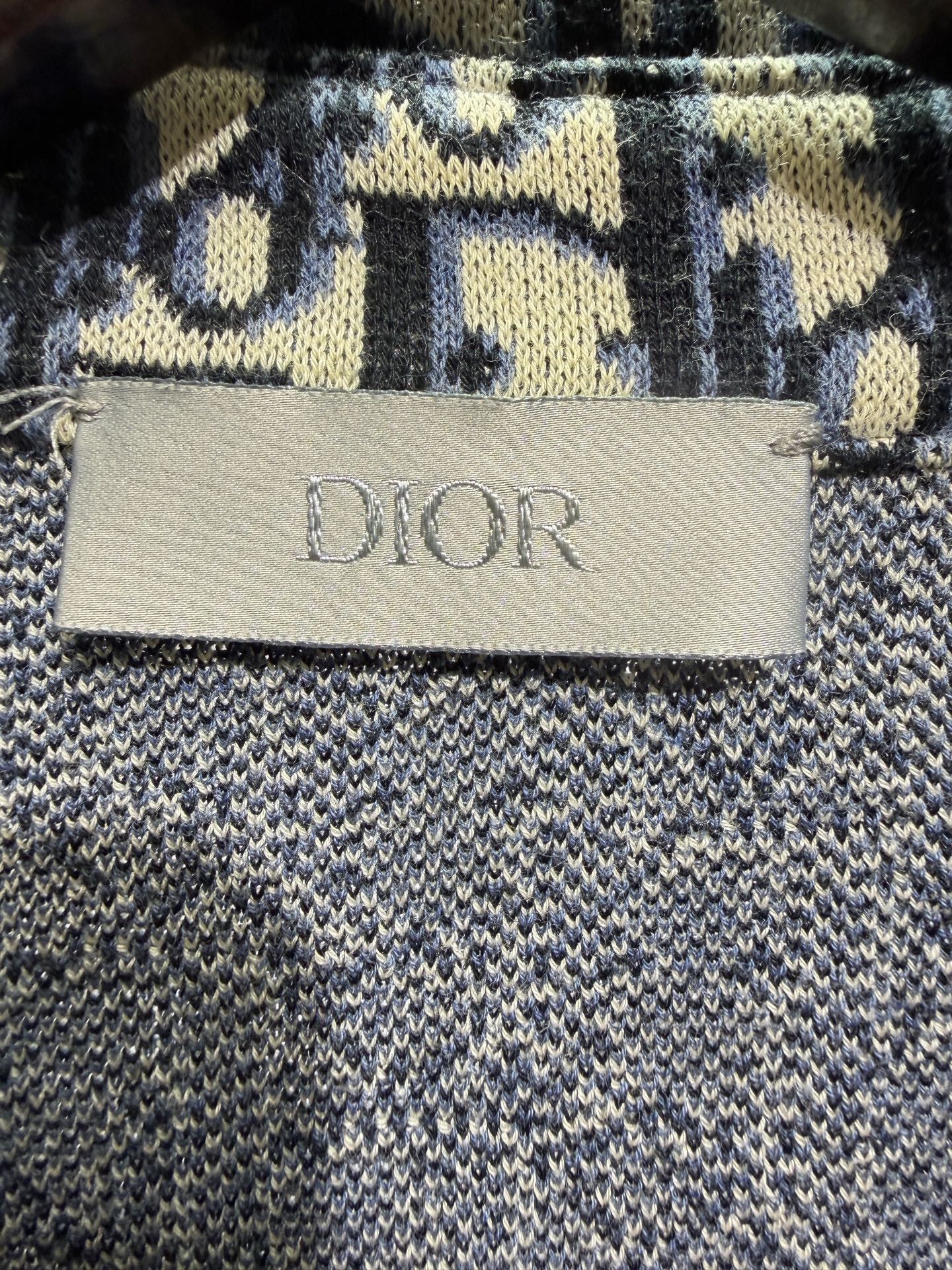 Dior Dior Black Monogram Knit Shirt Size M Size US M / EU 48-50 / 2 - 5 Thumbnail