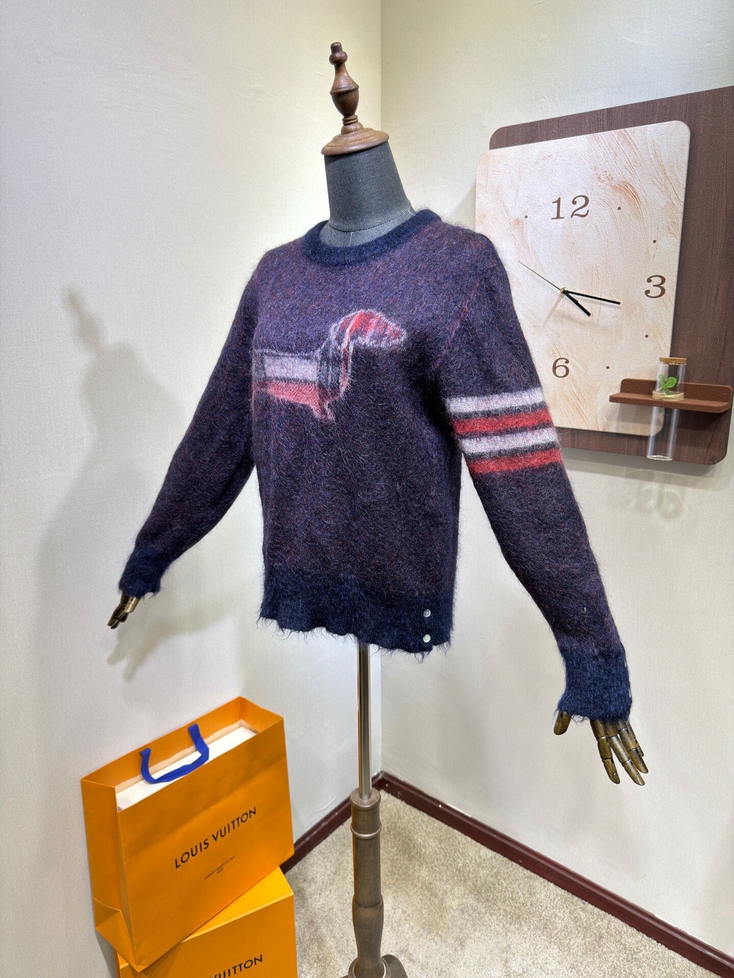 Thom Browne Thom Browne Blue Long Sleeve Sweater Size US S / EU 44-46 / 1 - 3 Thumbnail