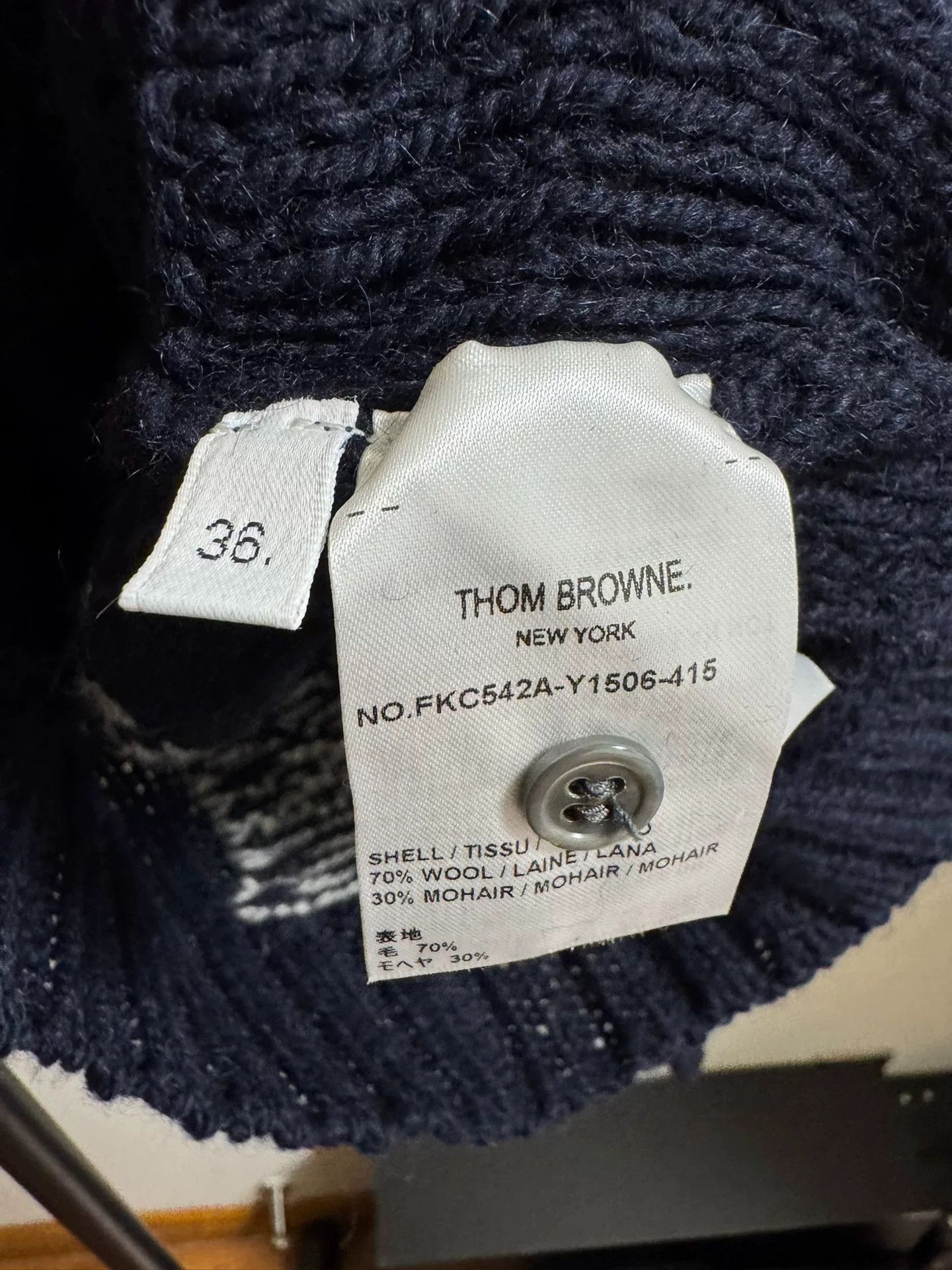 Thom Browne Thom Browne Long Sleeve Knit Sweater Size US S / EU 44-46 / 1 - 4 Thumbnail