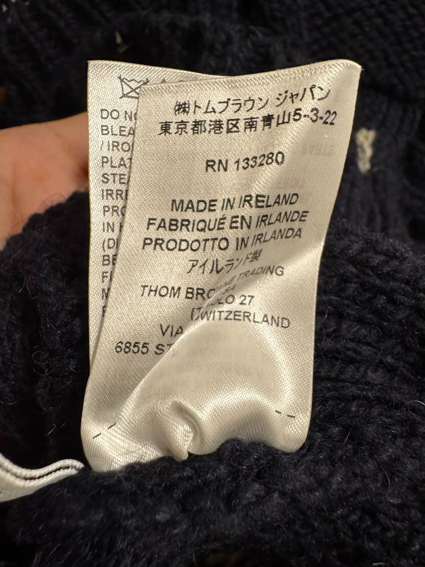 Thom Browne Thom Browne Long Sleeve Knit Sweater Size US S / EU 44-46 / 1 - 7 Thumbnail