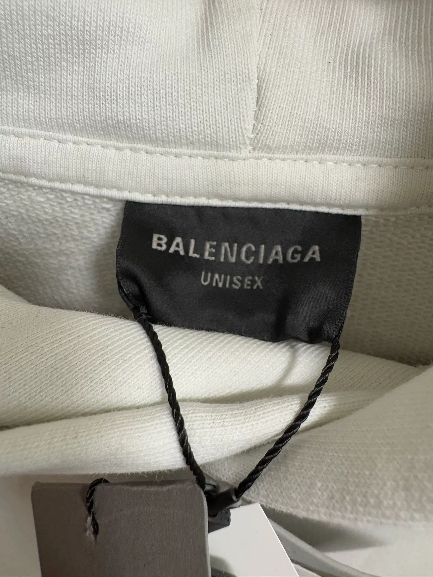 Balenciaga Balenciaga White Hoodie with Logo Detail Size M / US 6-8 / IT 42-44 - 4 Thumbnail