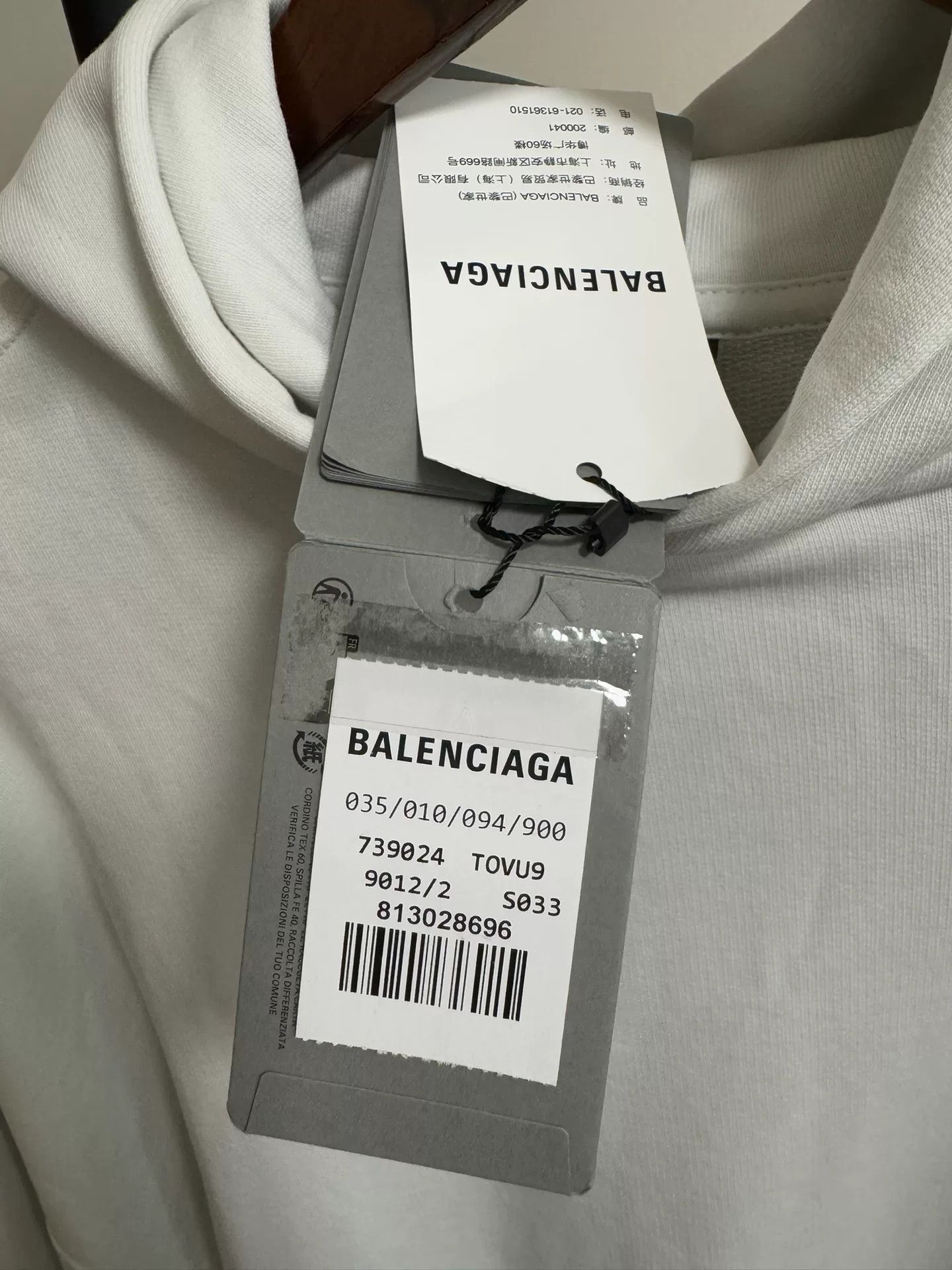 Balenciaga Balenciaga White Hoodie with Logo Detail Size M / US 6-8 / IT 42-44 - 5 Thumbnail