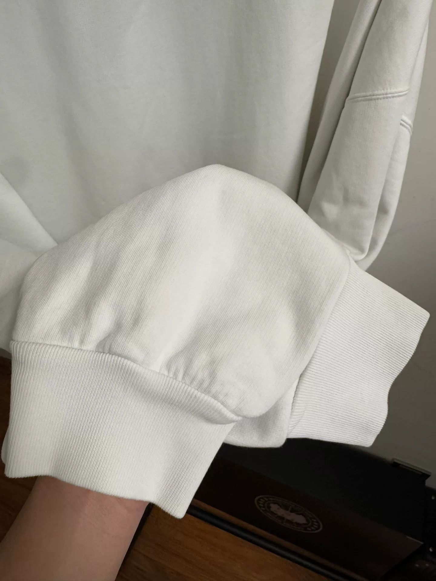 Balenciaga Balenciaga White Hoodie with Logo Detail Size M / US 6-8 / IT 42-44 - 7 Thumbnail