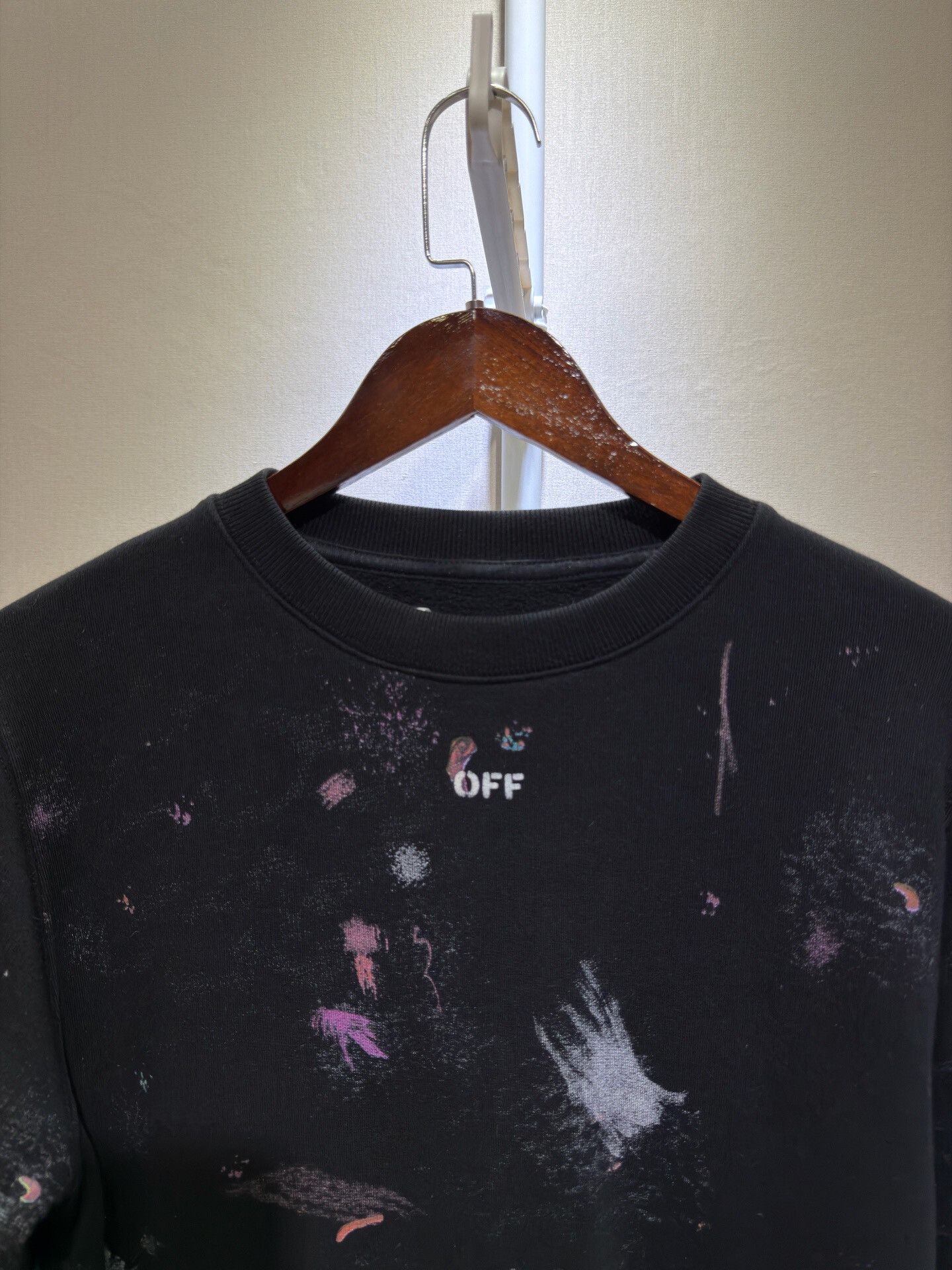 Off-White Off-White Black Fireworks Sweatshirt Size XXS / US 00 / IT 34 - 3 Thumbnail