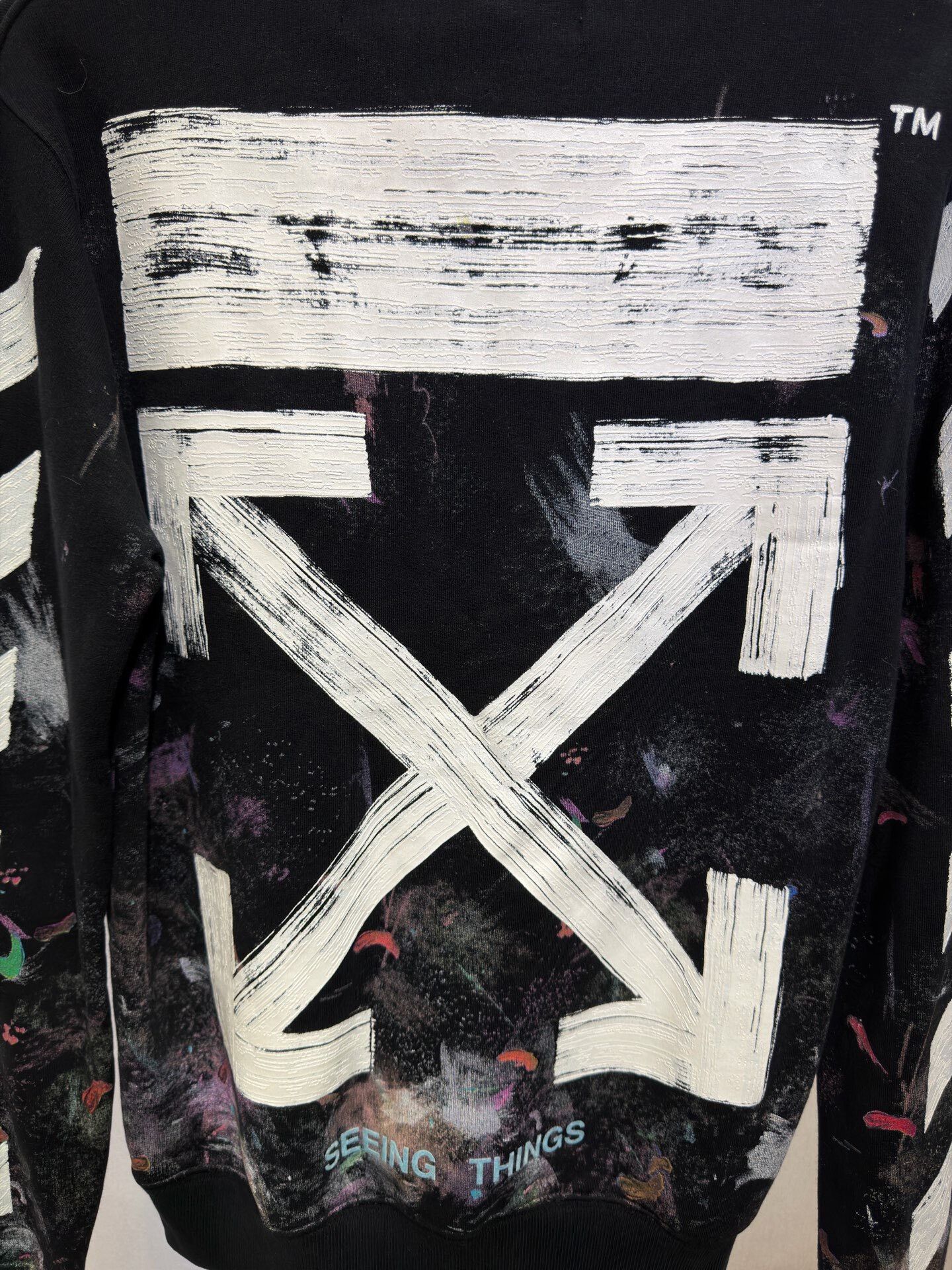 Off-White Off-White Black Fireworks Sweatshirt Size XXS / US 00 / IT 34 - 5 Thumbnail