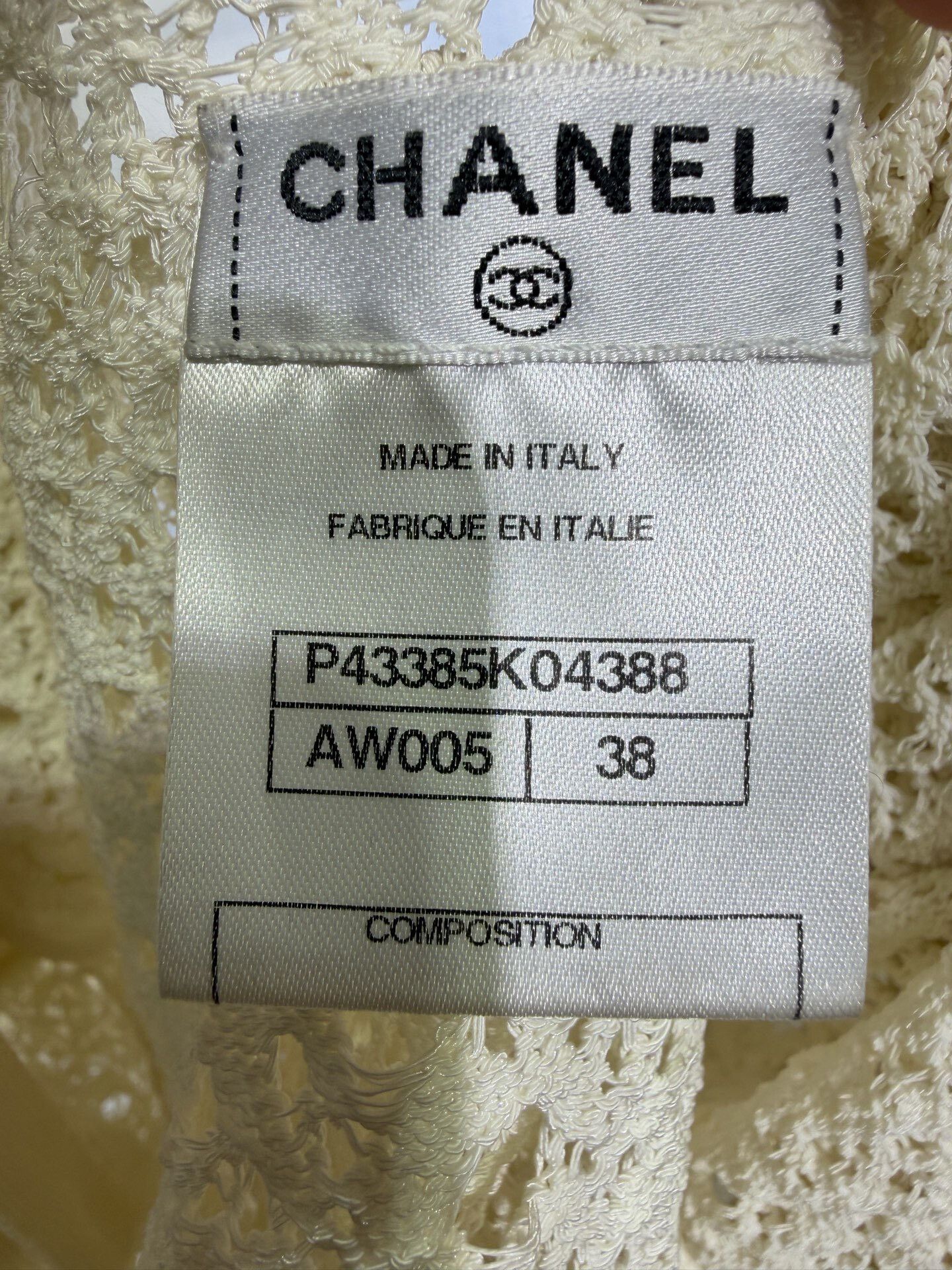 Chanel Chanel White Hollow Cape Top Size 38 Size S / US 4 / IT 40 - 5 Thumbnail