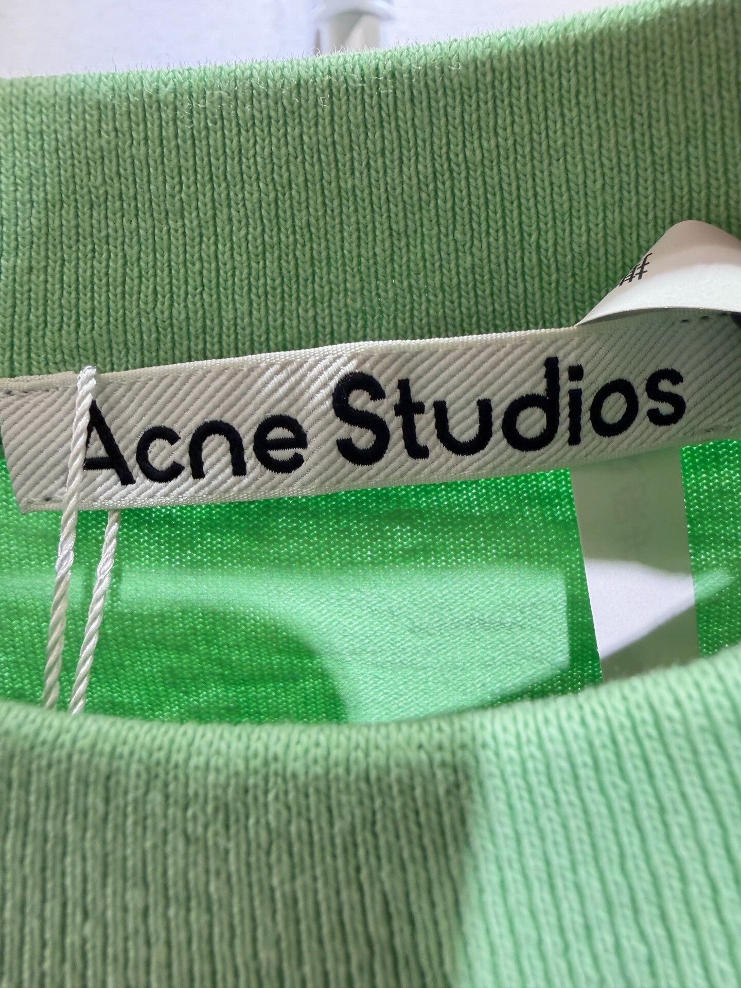 Acne Studios Acne Studios Green Embroidered Logo T-Shirt Size US M / EU 48-50 / 2 - 5 Thumbnail