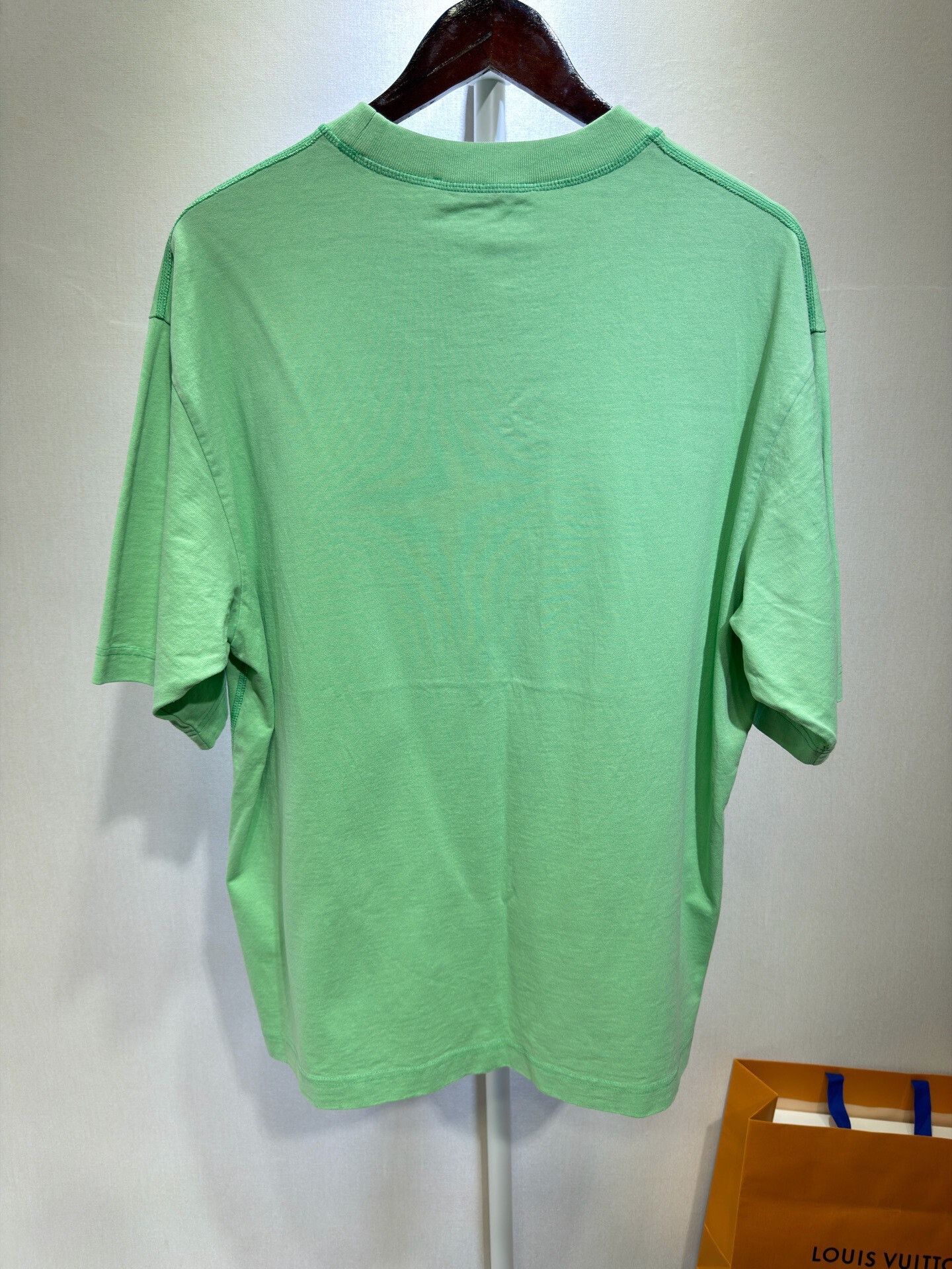 Acne Studios Acne Studios Green Embroidered Logo T-Shirt Size US M / EU 48-50 / 2 - 2 Thumbnail