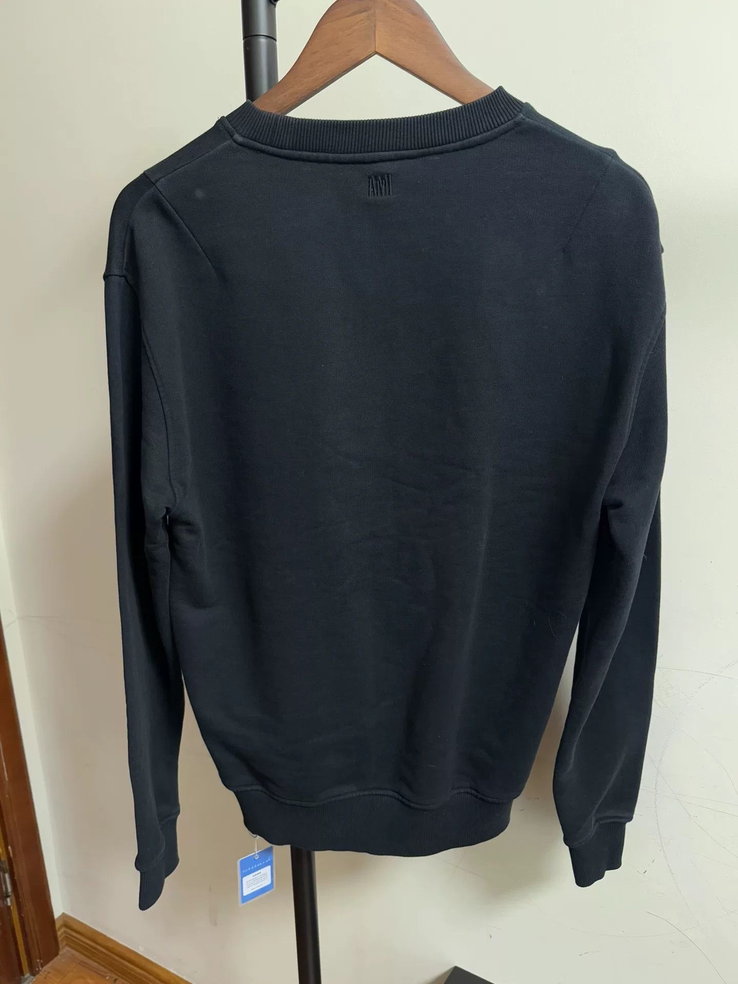 Sebastien Ami Ami Paris Black Heart Embroidered Sweatshirt Size US S / EU 44-46 / 1 - 2 Thumbnail