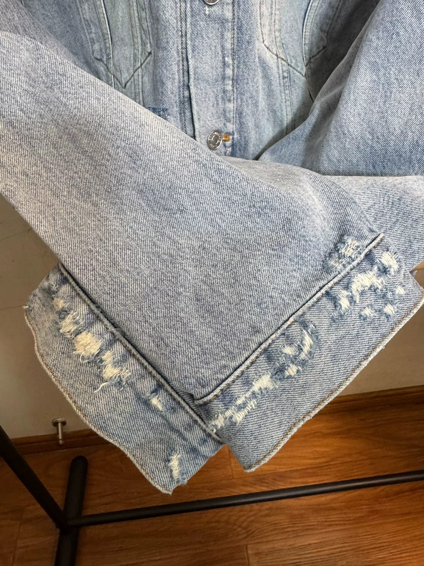 Balenciaga Balenciaga Blue Denim Jacket Size XS Size US XS / EU 42 / 0 - 5 Thumbnail