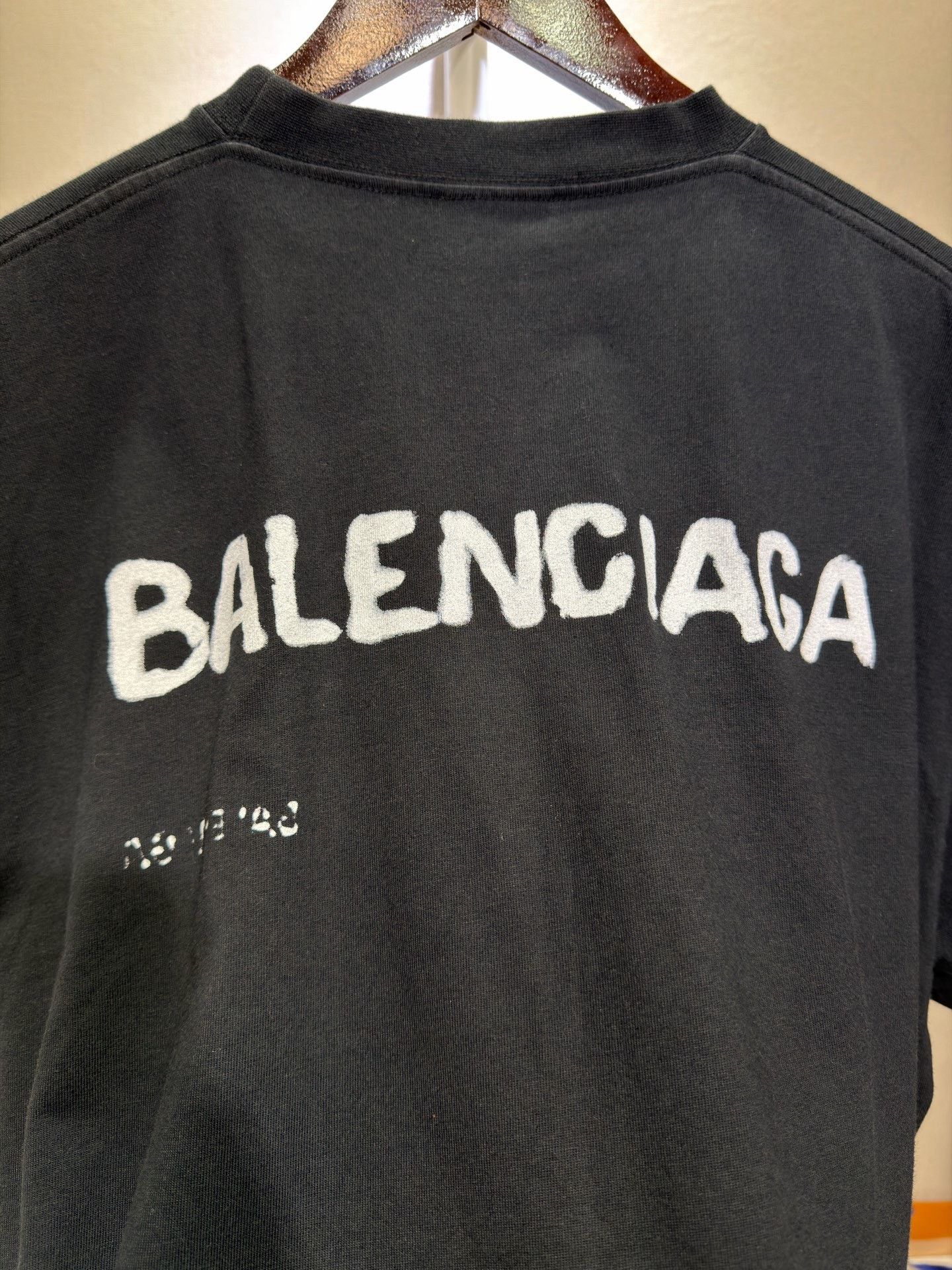 Balenciaga Balenciaga Black Logo Short Sleeve T-Shirt Size US XS / EU 42 / 0 - 4 Thumbnail