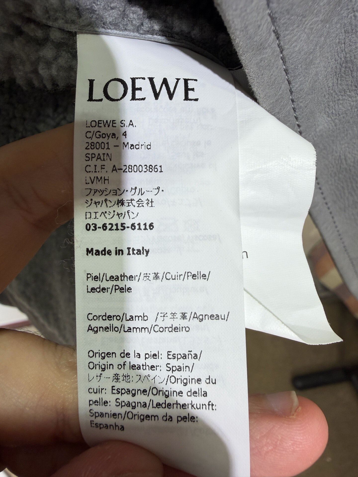 Loewe LOEWE Gray Shearling Zip Coat Size 40 Size US XXS / EU 40 - 8 Thumbnail