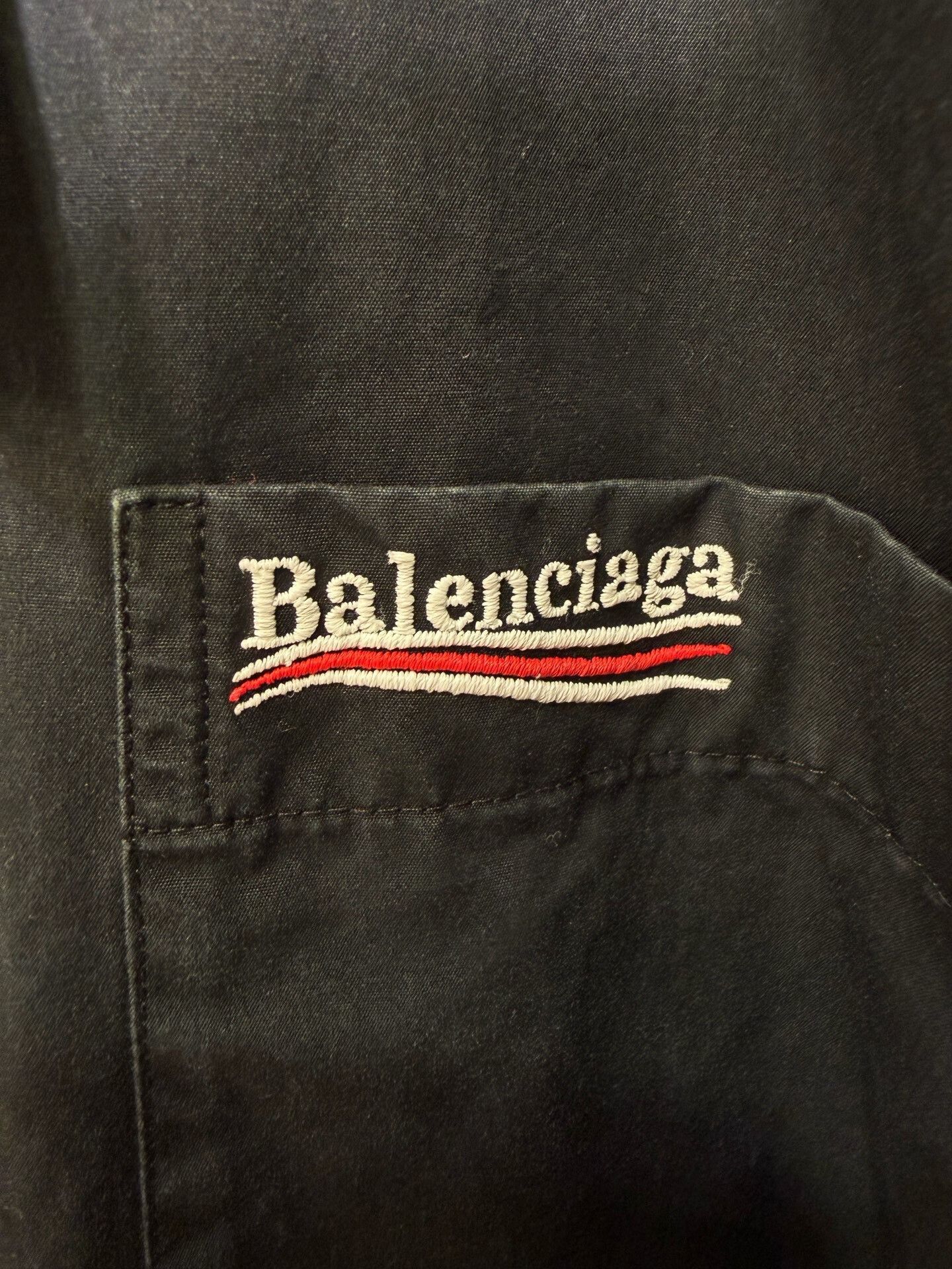 Balenciaga Balenciaga Black Long Sleeve Shirt Jacket Size US M / EU 48-50 / 2 - 5 Thumbnail