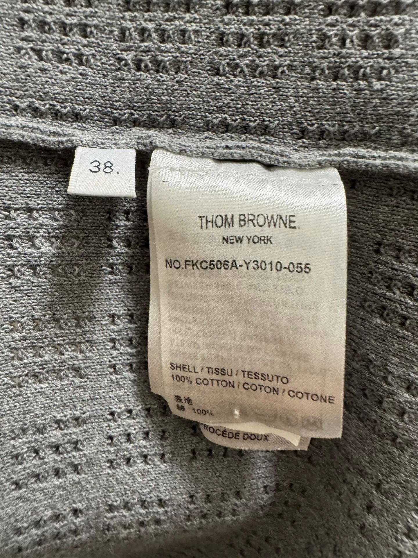 Thom Browne Thom Browne Gray Knit Cardigan Size 38 Size US S / EU 44-46 / 1 - 4 Thumbnail