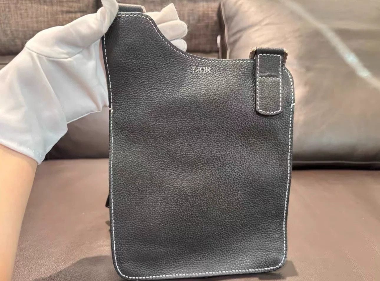 Dior Dior Saddle Bag in Black Leather Size ONE SIZE - 2 Thumbnail