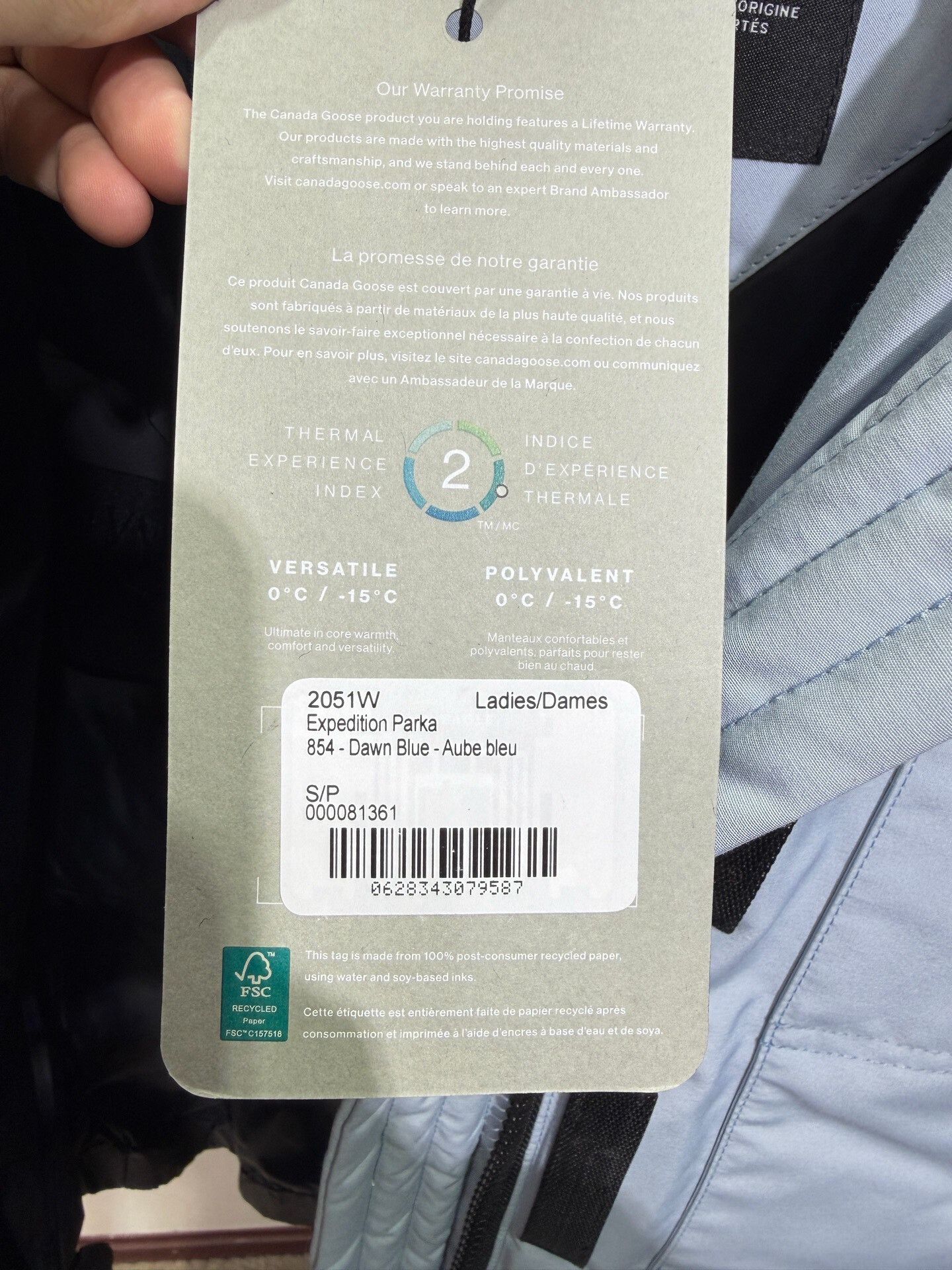Canada Goose Canada Goose Long Expedition Parka in Dawn Blue Size US S / EU 44-46 / 1 - 8 Thumbnail
