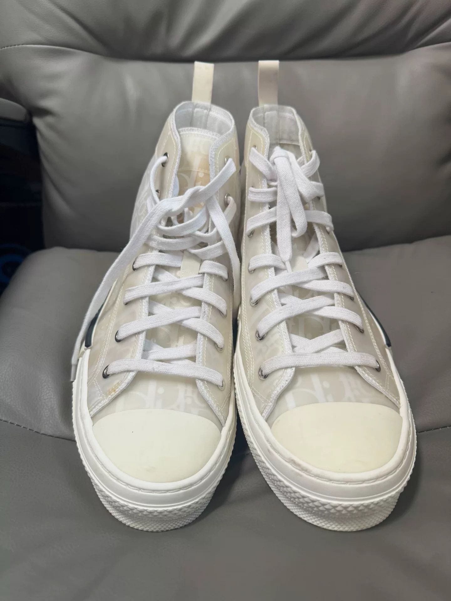 Dior Dior Transparent High-Top Sneakers Size 42 Size US 9 / EU 42 - 3 Thumbnail