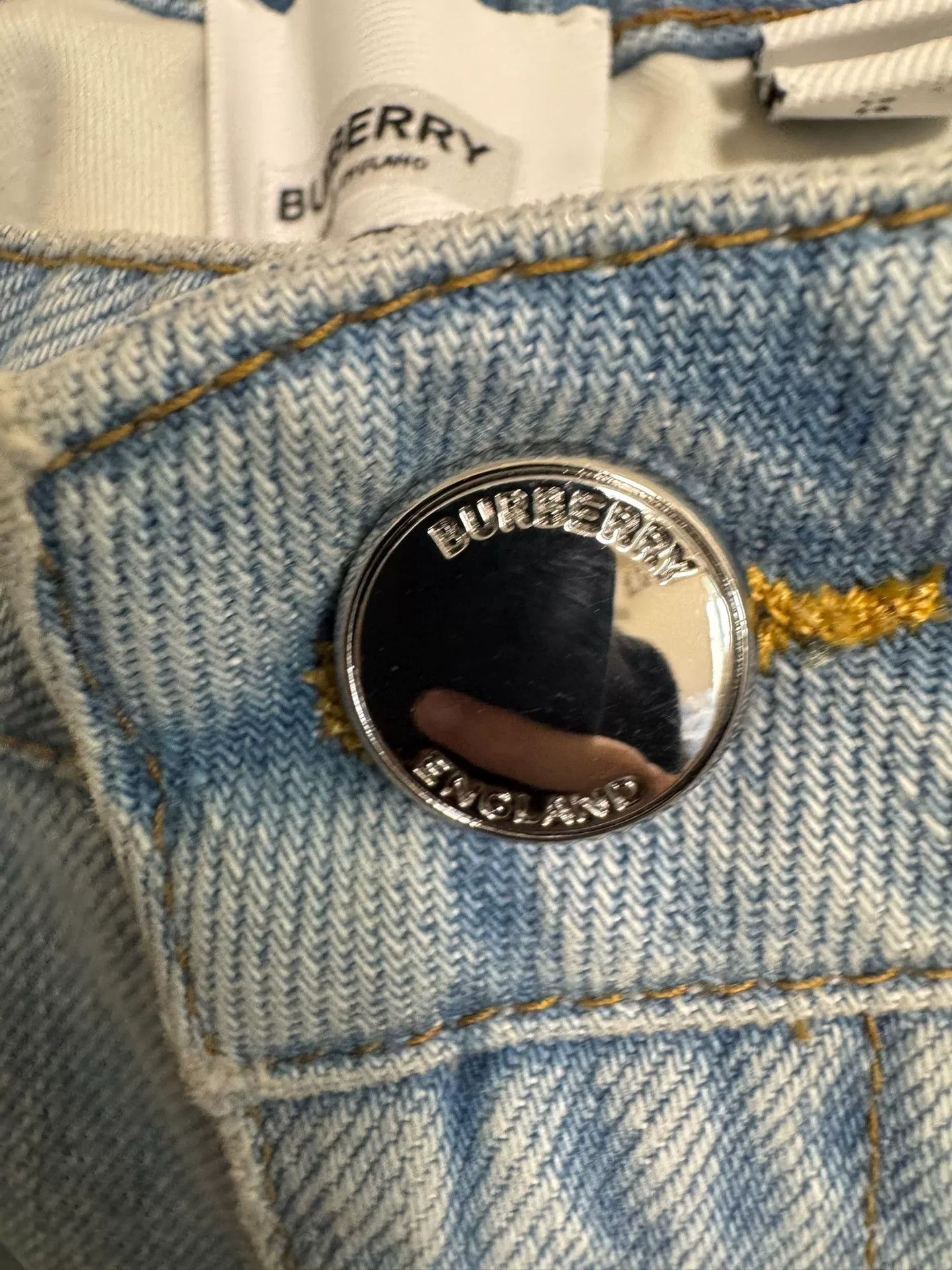 Burberry Burberry Women's Blue Denim Jeans Size 24 Size 24" / US 00 / IT 34 - 4 Thumbnail