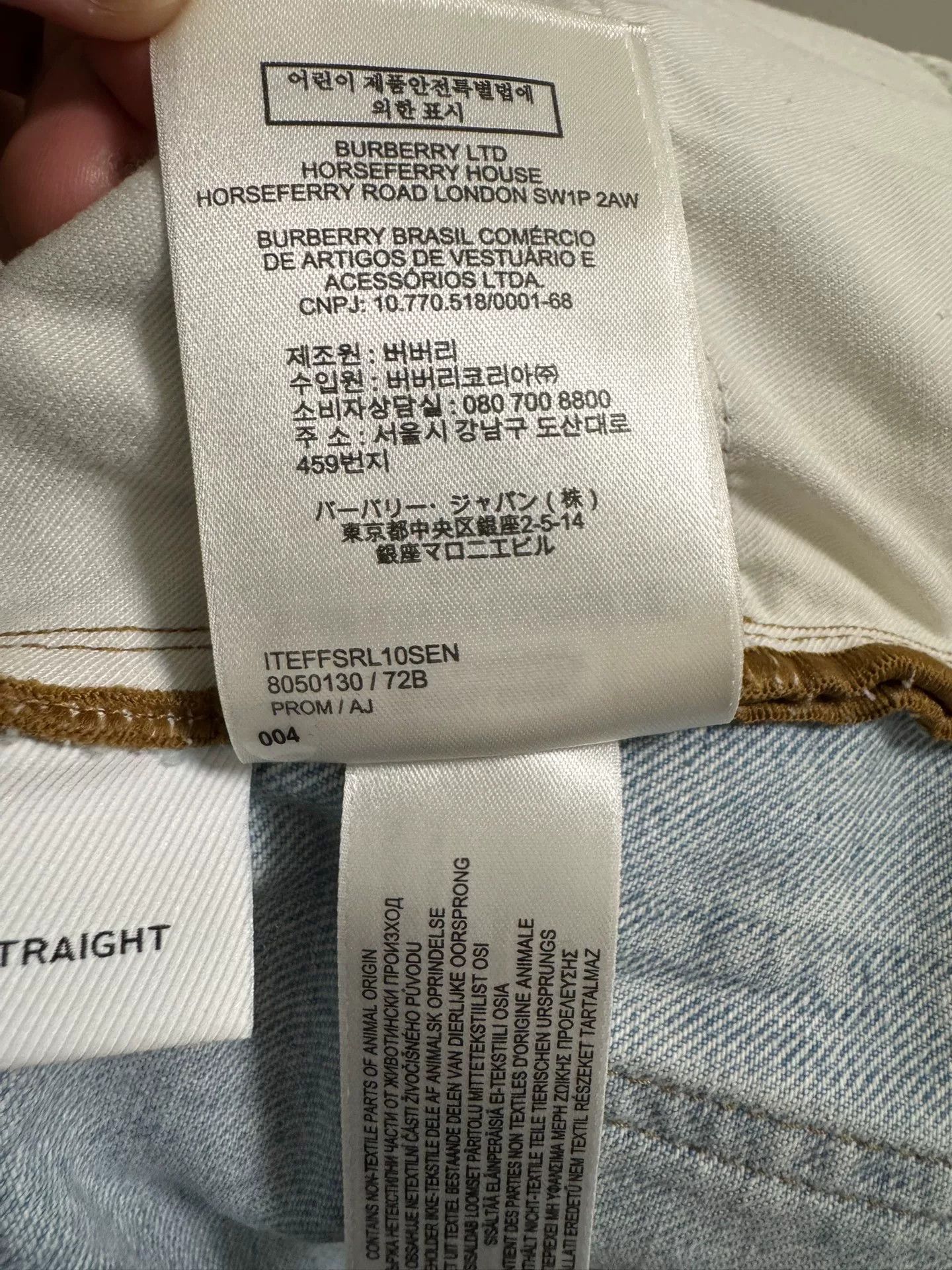 Burberry Burberry Women's Blue Denim Jeans Size 24 Size 24" / US 00 / IT 34 - 6 Thumbnail